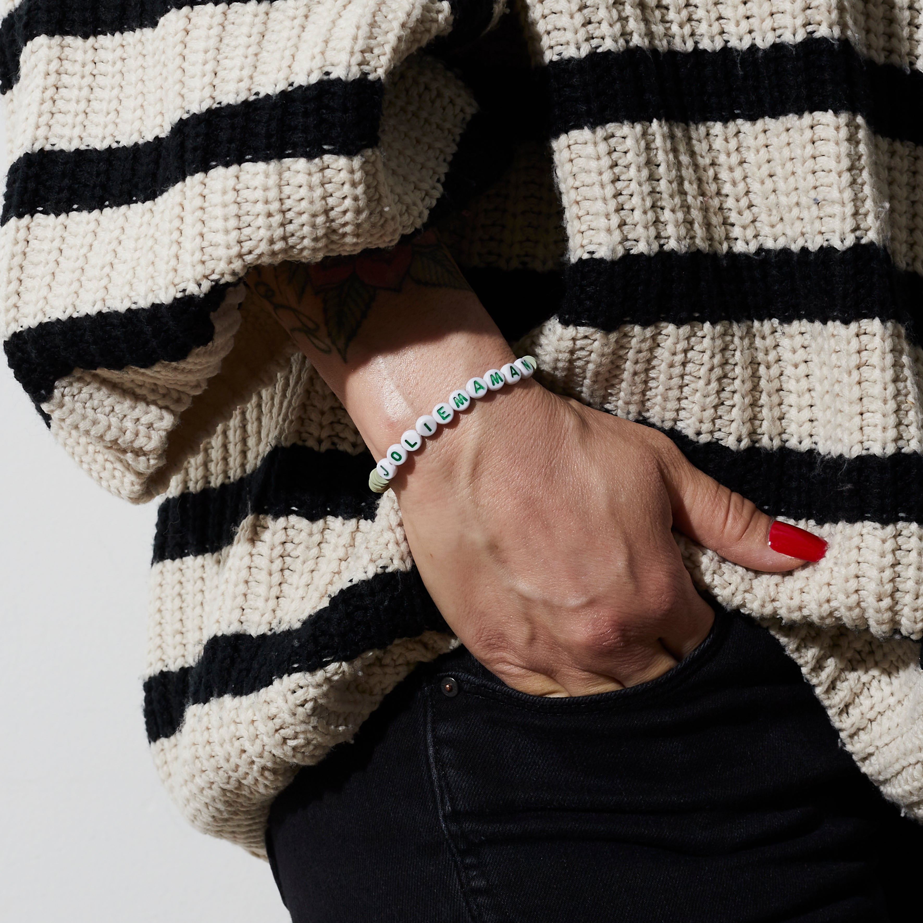 BRACELET PERLE A MESSAGE X3