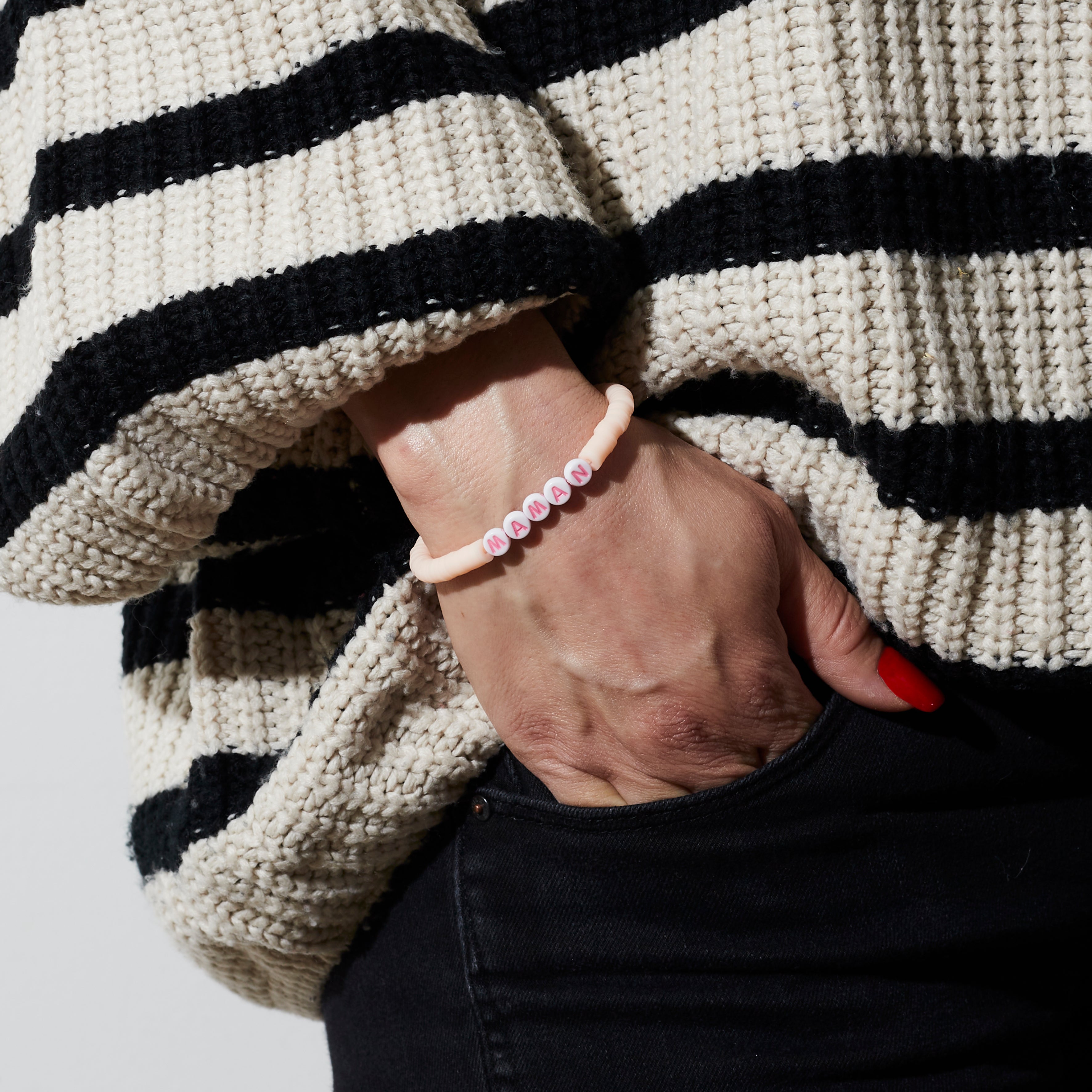 BRACELET PERLE A MESSAGE X3