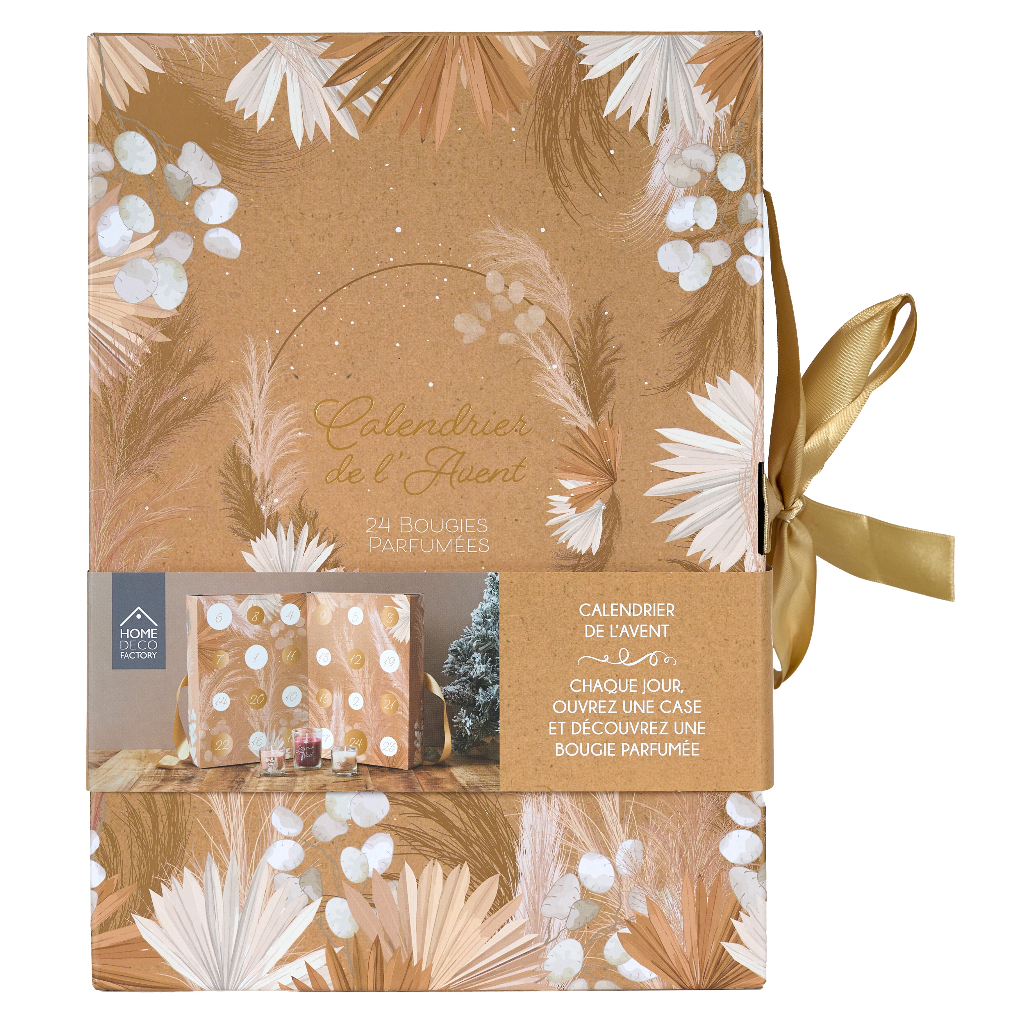 BOUGIE PARFUMEE X24 CALENDRIER AVENT NATURE
