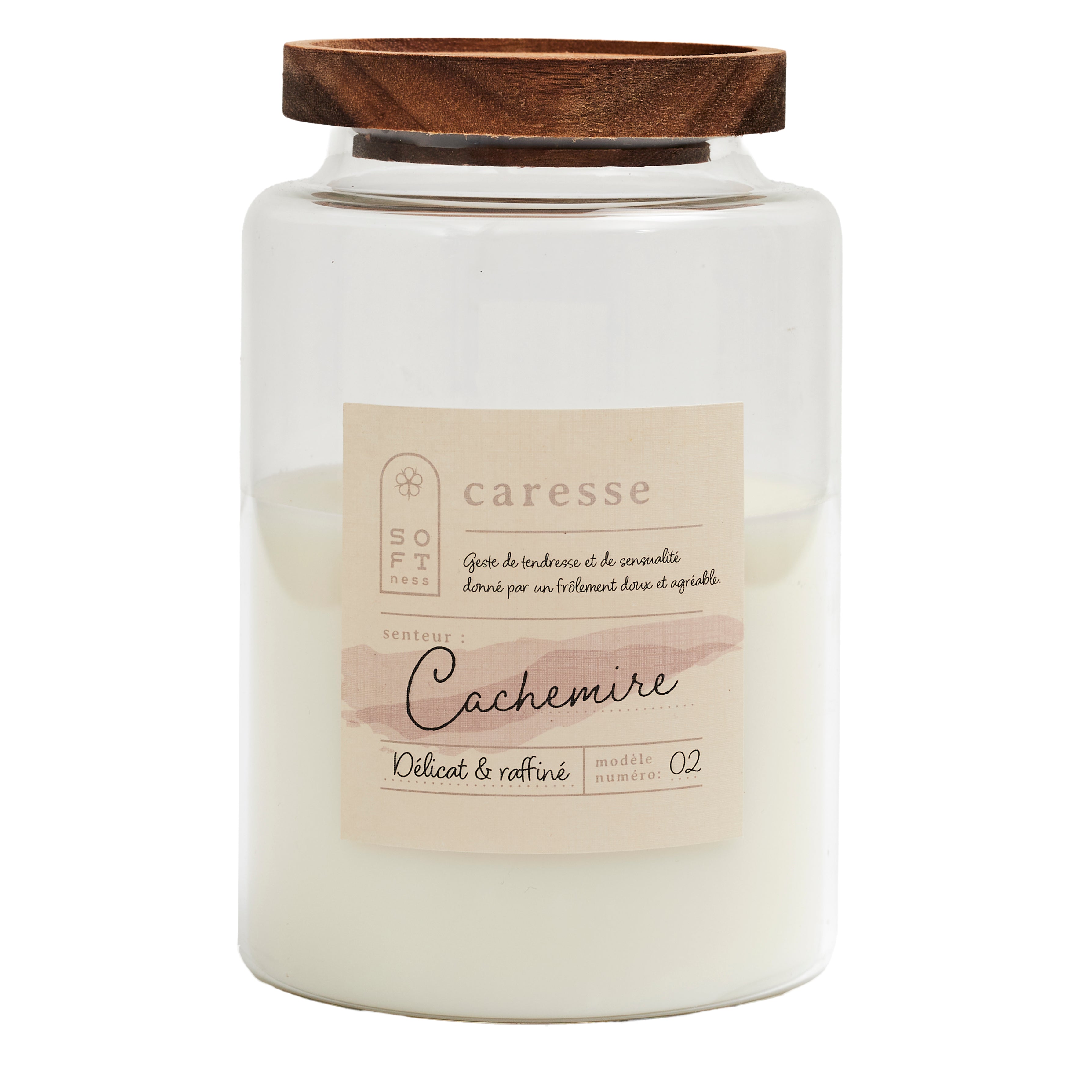 BOUGIE PARFUMEE POT TOP ACACIA SOFTNESS H16CM