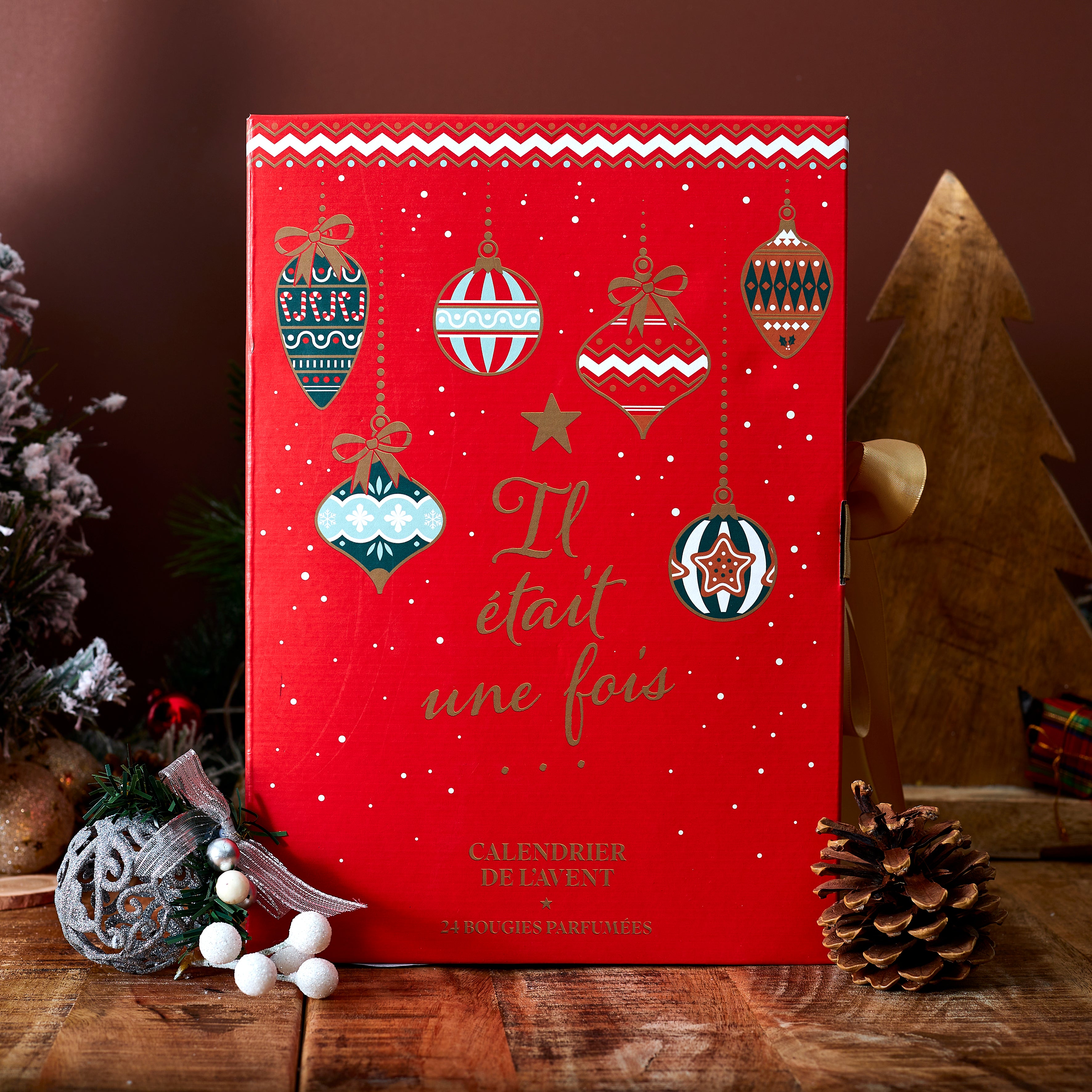BOUGIE PARFUMEE X24 CALENDRIER AVENT NOEL TRADI