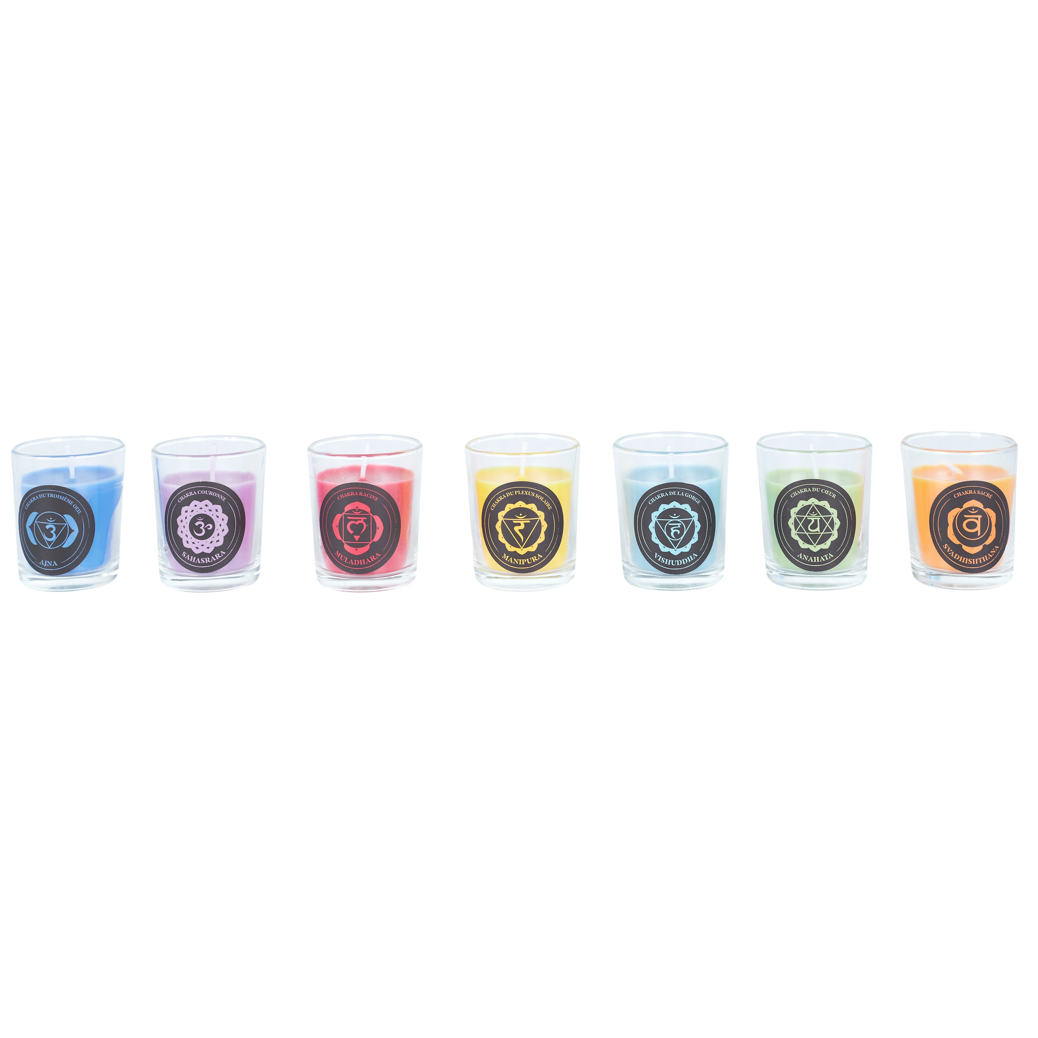 BOUGIE PARFUMEE X7 COFFRET CHAKRA