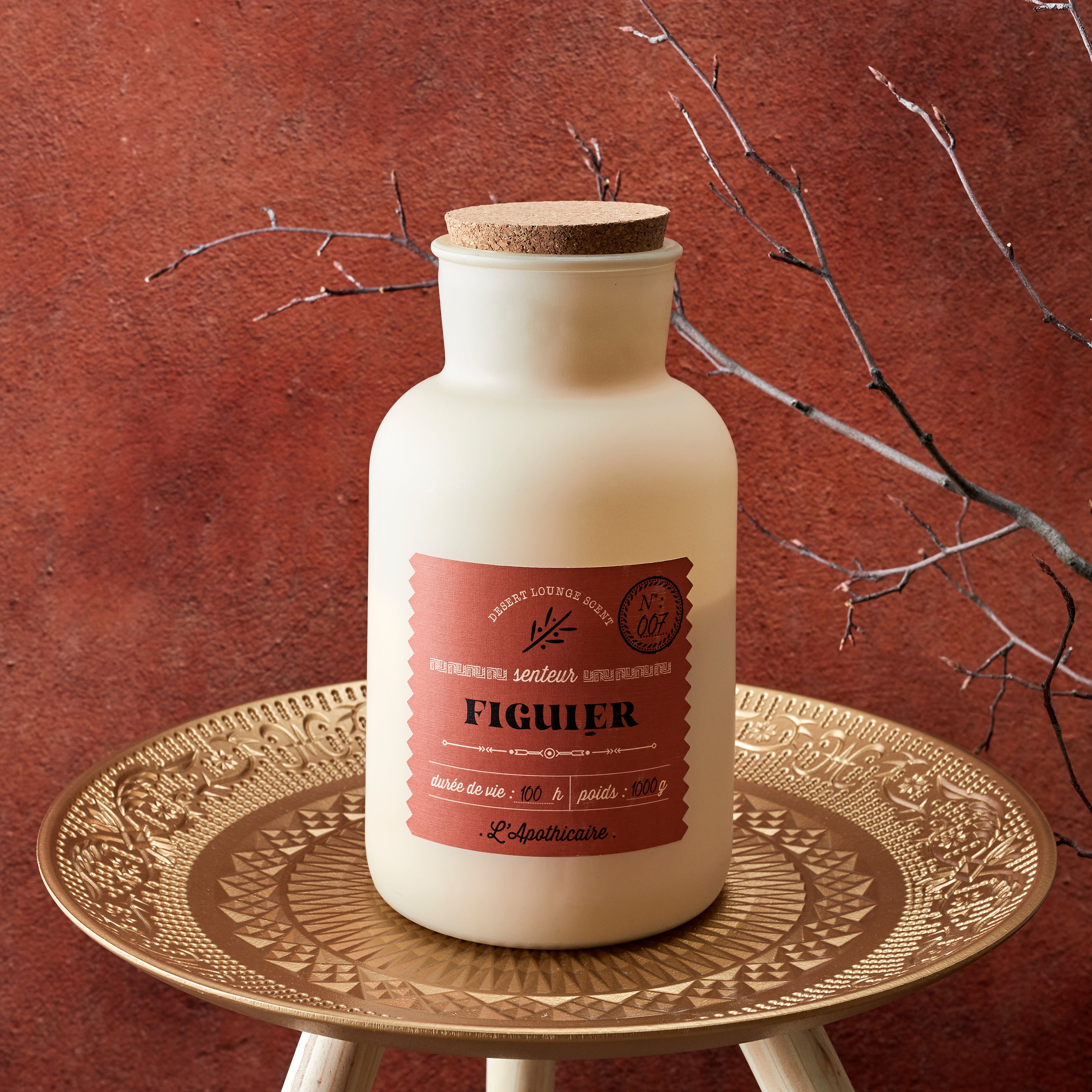 BOUGIE PARFUMEE FIGUE DESERT H27CM