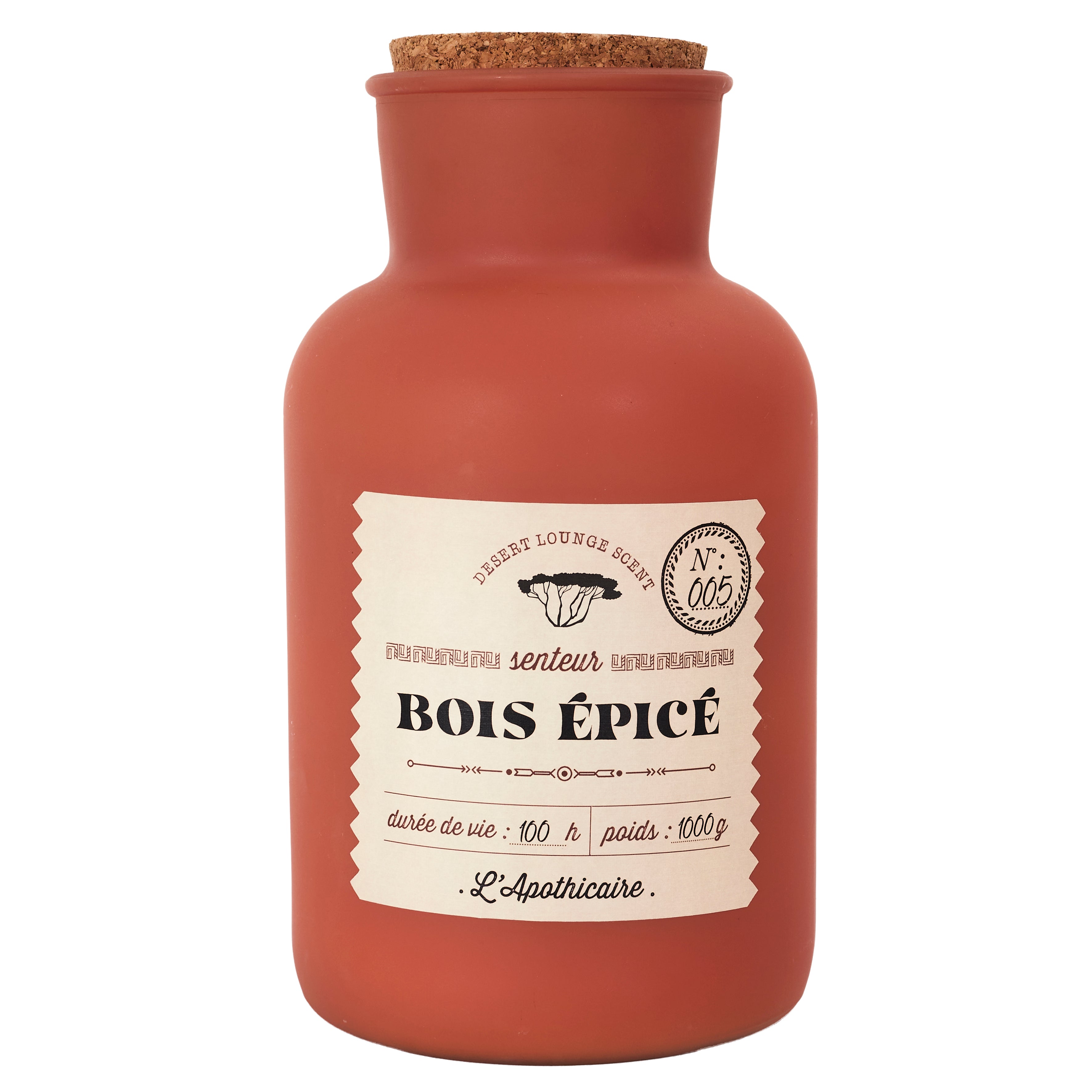 BOUGIE PARFUMEE BOIS EPICE DESERT H27CM