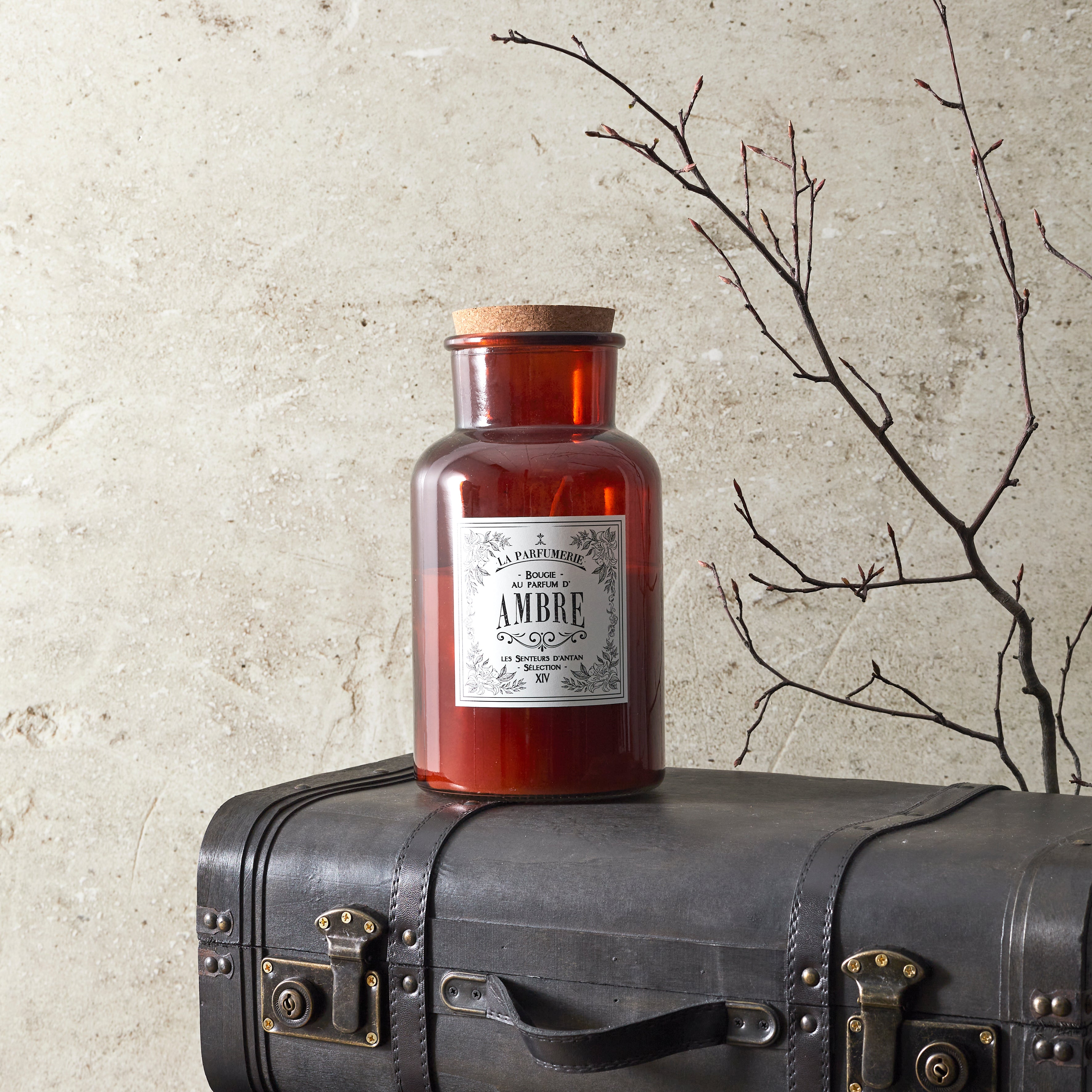 BOUGIE PARFUMEE AMBRE MAISON TRADITION H25.5CM