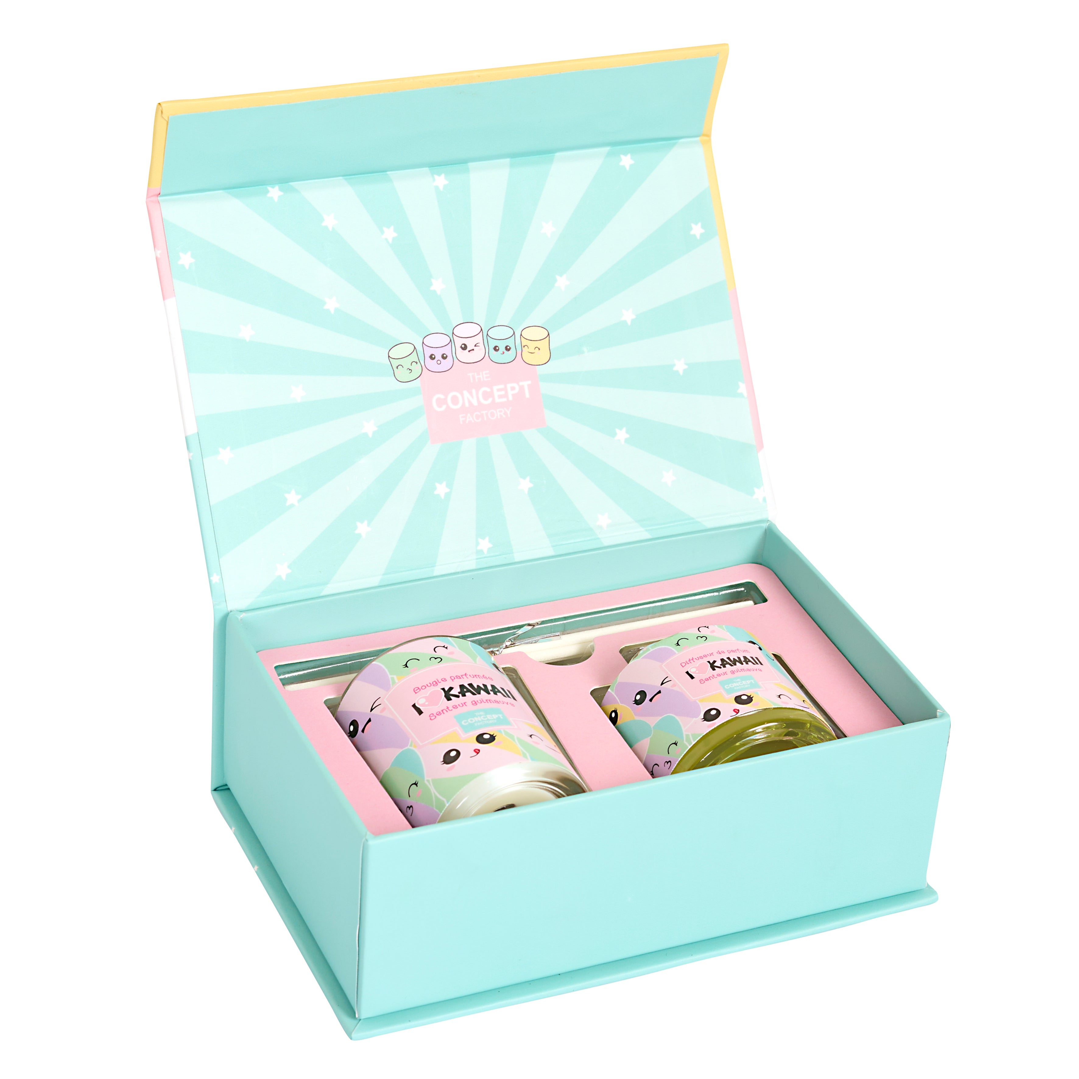 BOUGIE PARFUMEE ET DIFFUSEUR COFFRET KAWAII