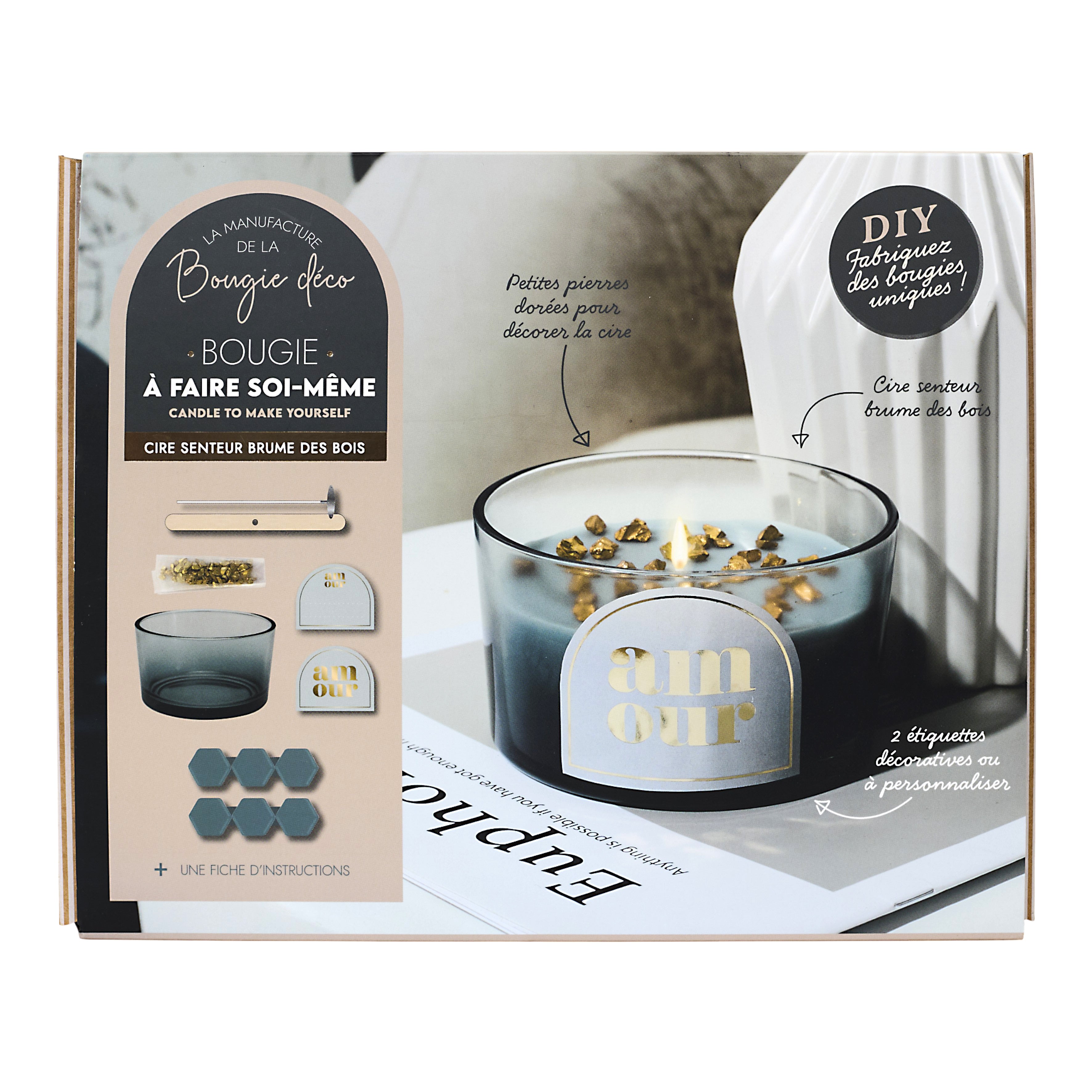 BOUGIE PIERRE A FAIRE SOI MEME COFFRET DIY