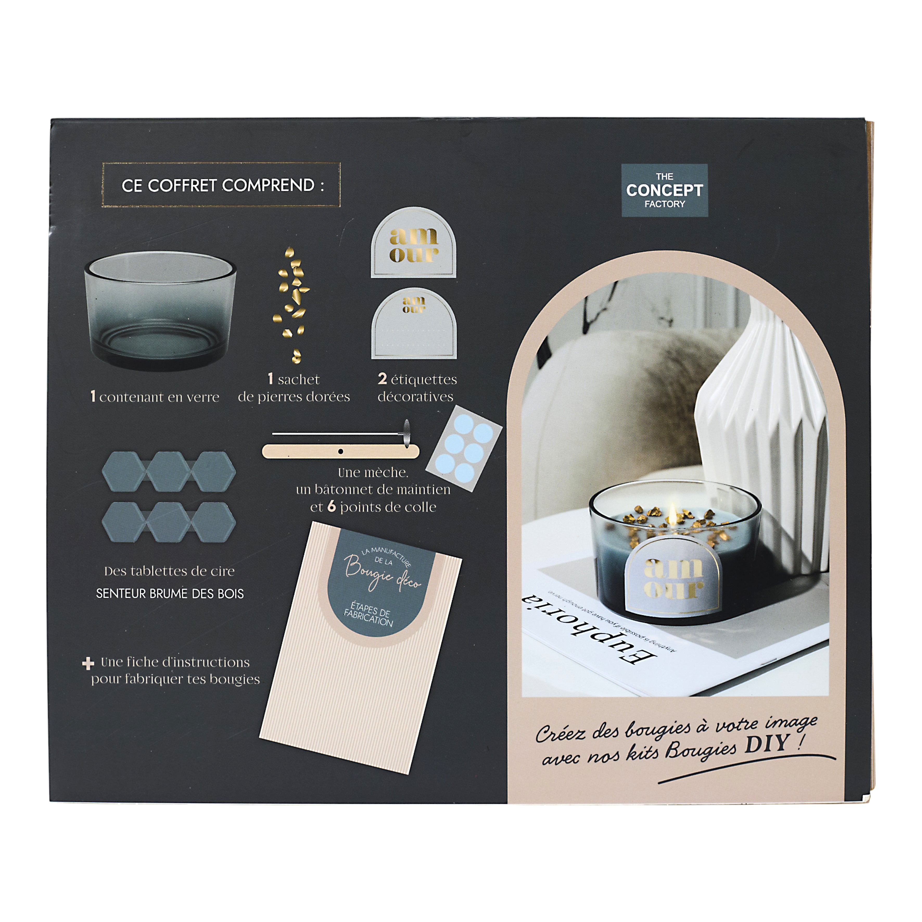 BOUGIE PIERRE A FAIRE SOI MEME COFFRET DIY