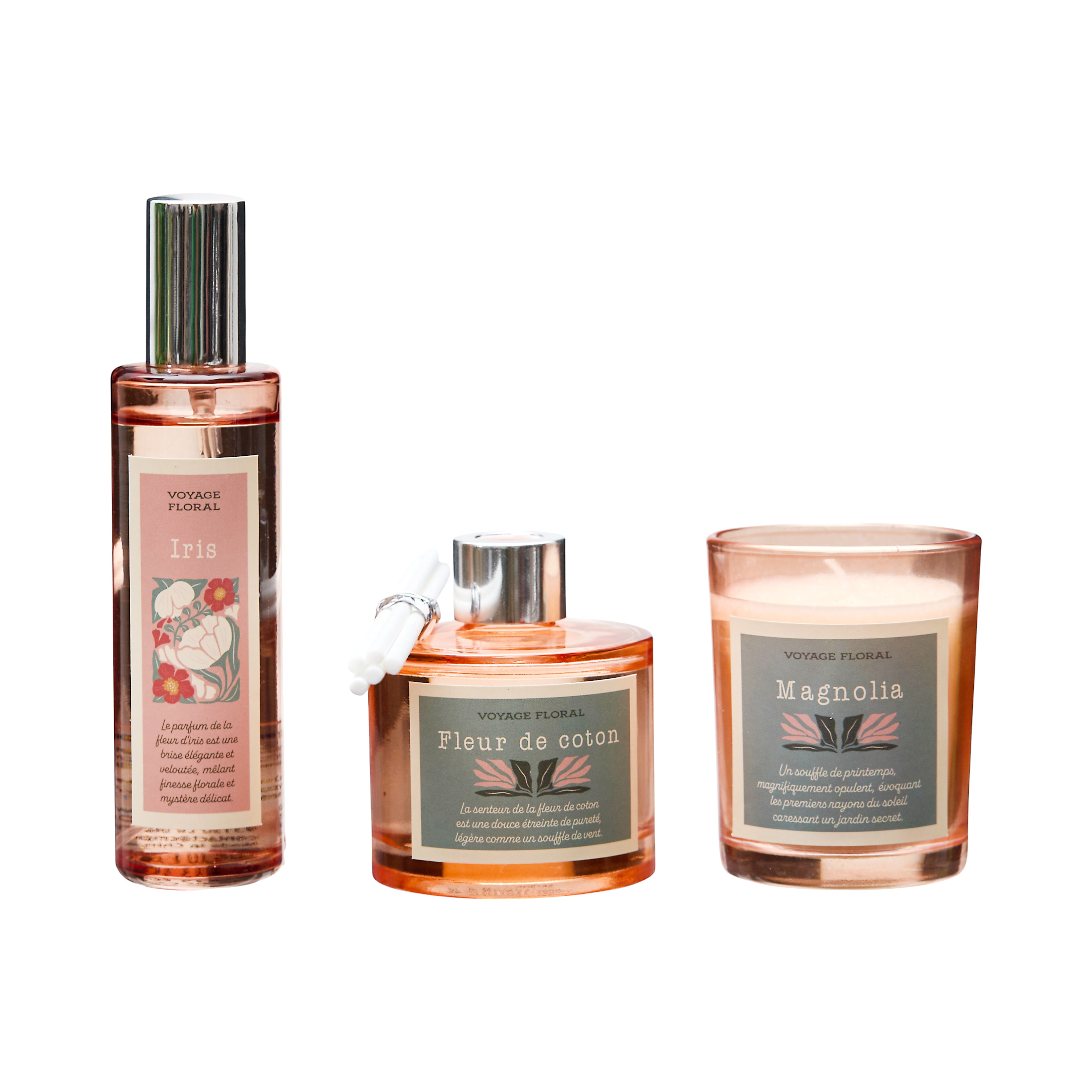 BOUGIE PARFUMEE DIFFUSEUR SPRAY COFFRET FLOWER