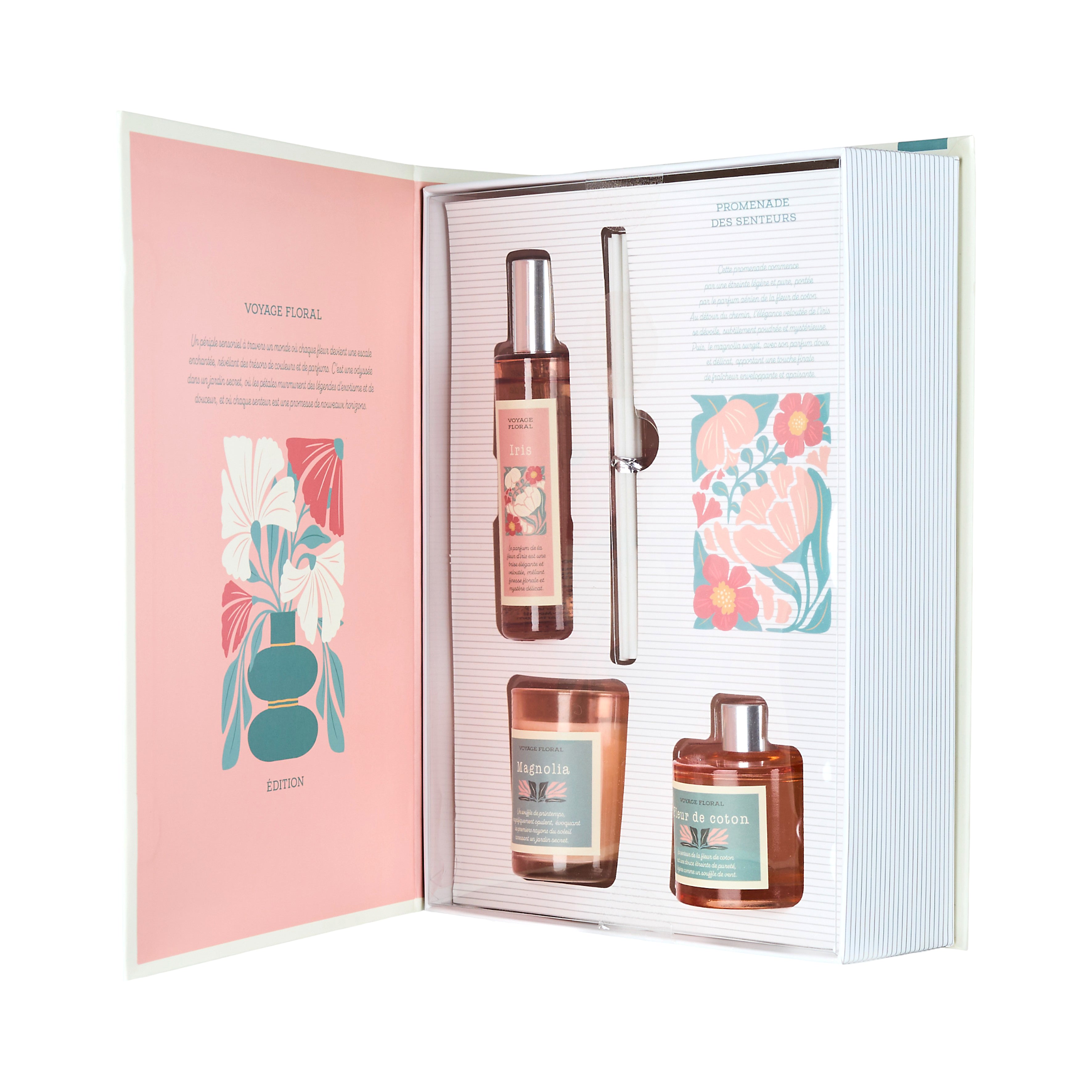 BOUGIE PARFUMEE DIFFUSEUR SPRAY COFFRET FLOWER
