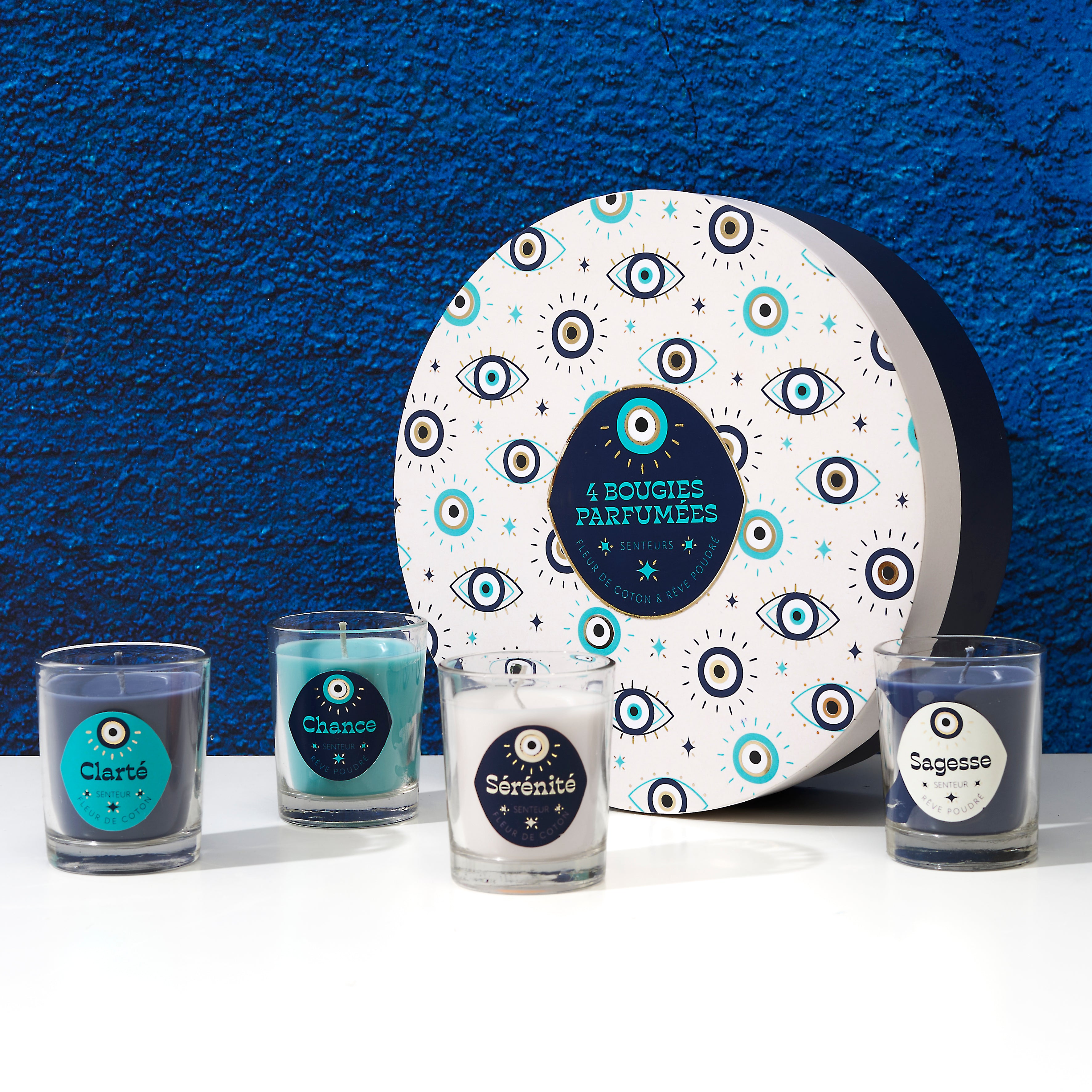 COFFRET 4 BOUGIES PARFUMEES LOUXOR
