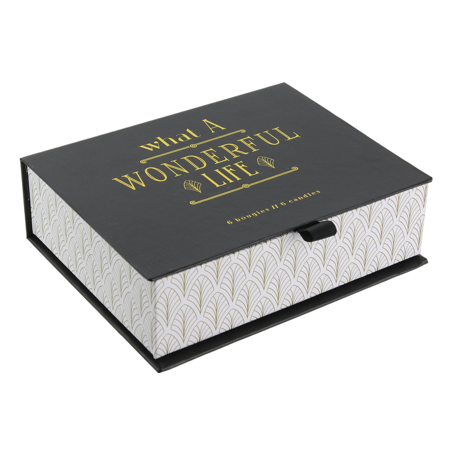 BOUGIE PARFUMEE X6 COFFRET NOIR HOME DECO ART