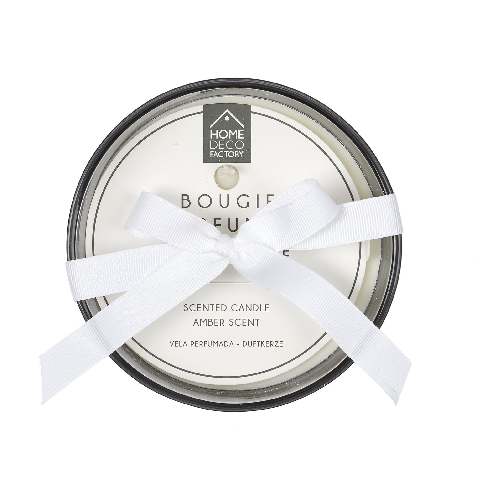 BOUGIE PARFUMEE 3 MECHES GRIS HARMONY D13CM