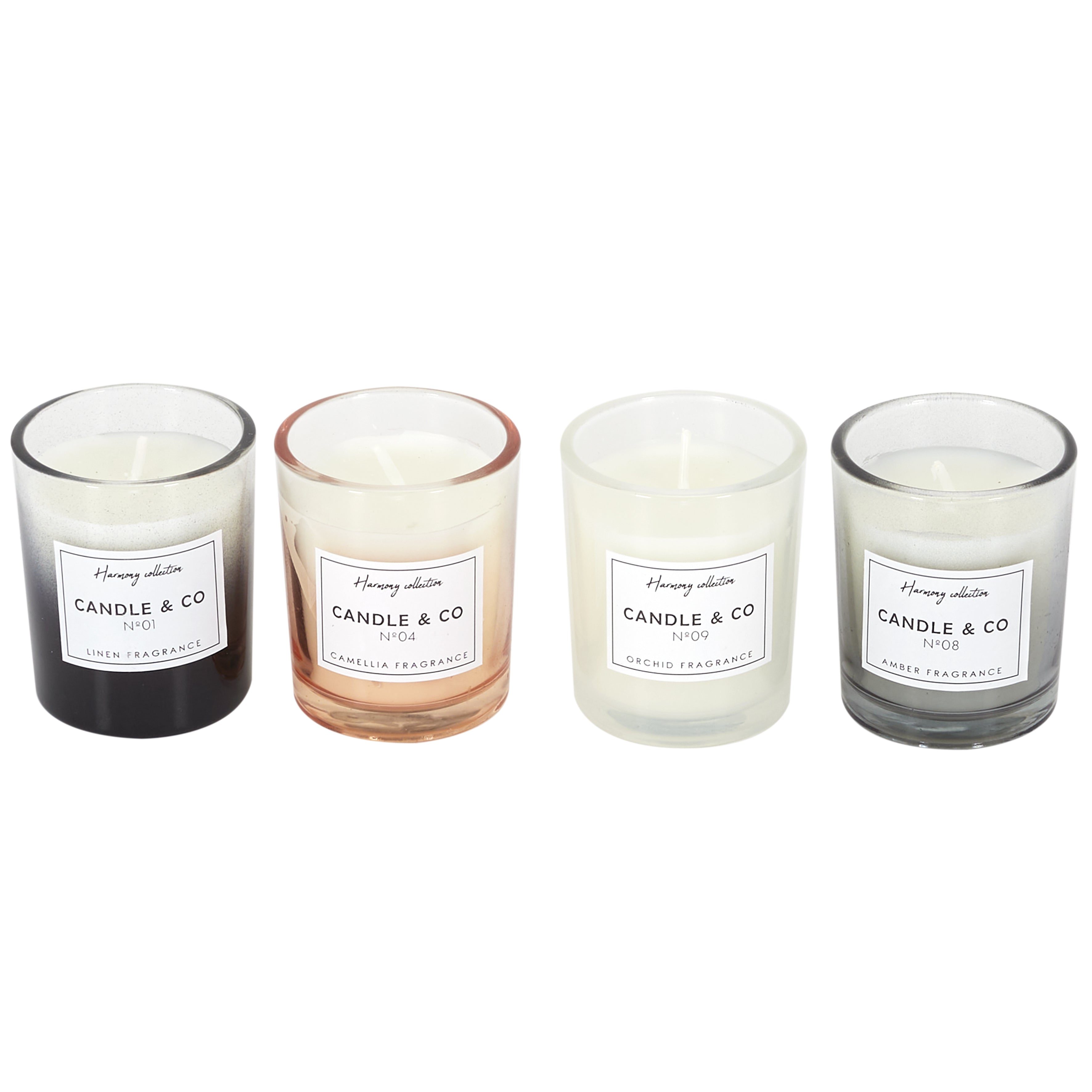 BOUGIE PARFUMEE X4 COFFRET HARMONY H5.9CM