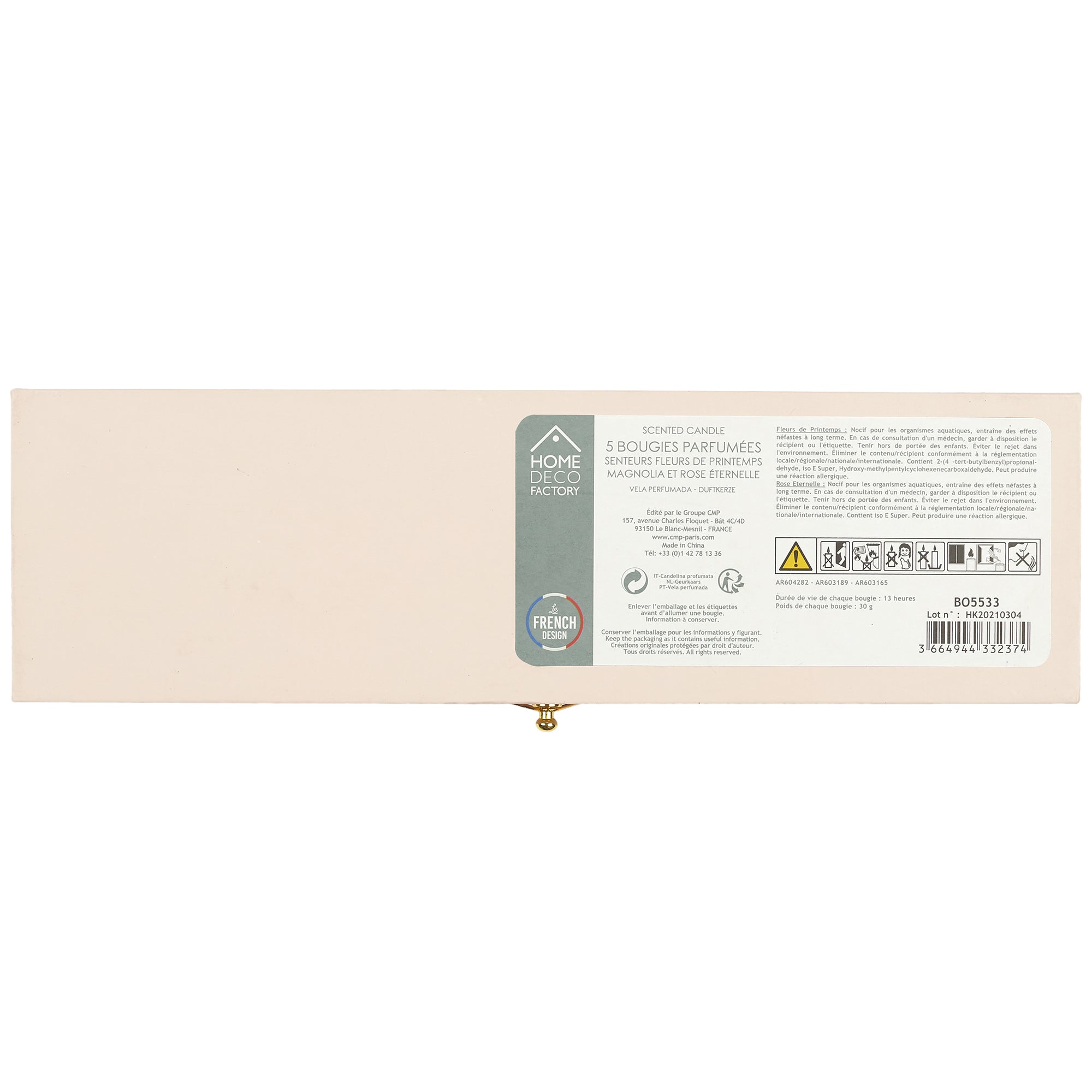 BOUGIE PARFUMEE X5 COFFRET NUDE