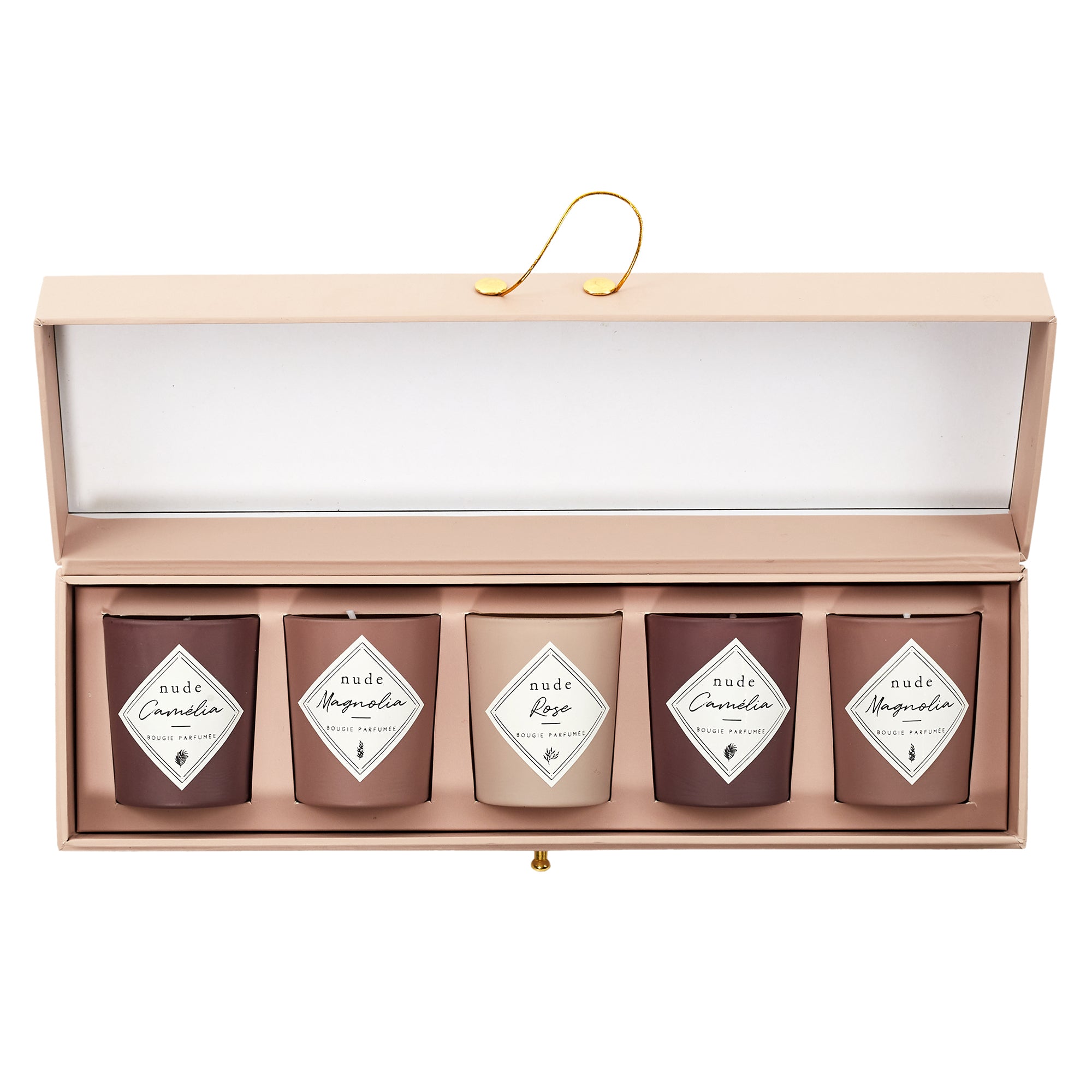 BOUGIE PARFUMEE X5 COFFRET NUDE