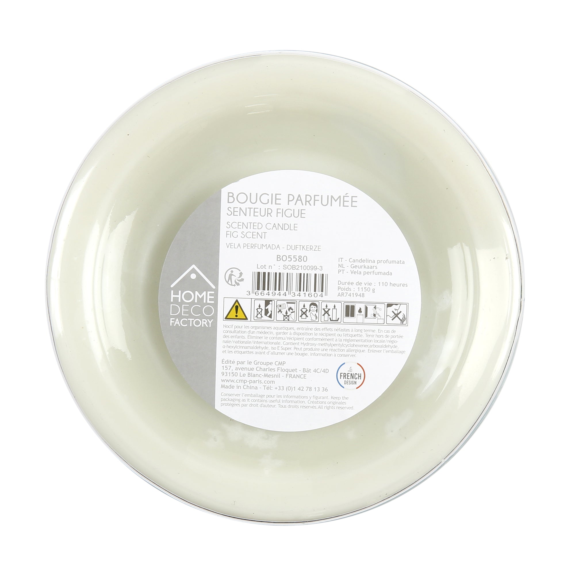 BOUGIE PARFUMEE BONBONNIERE VERTE H29CM