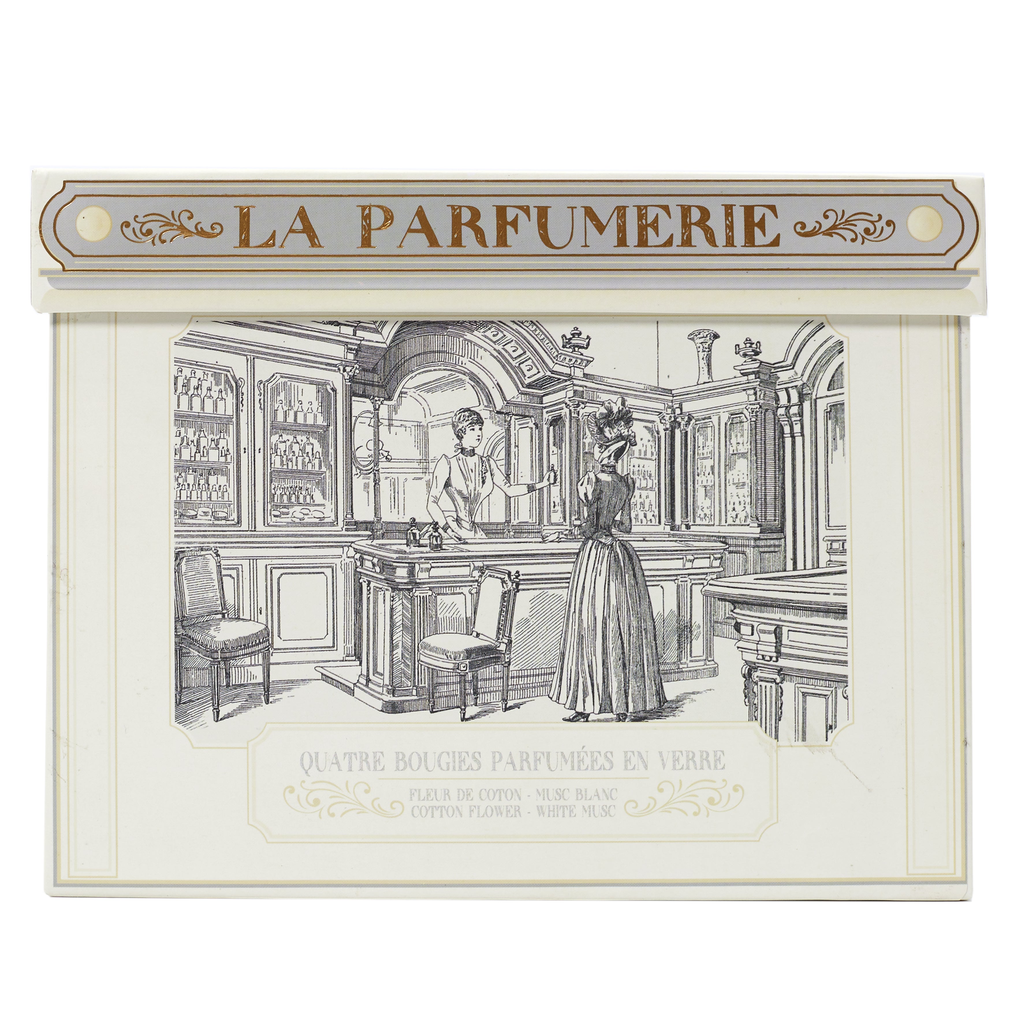 BOUGIE PARFUMEE X4 COFFRET PARFUMERIE