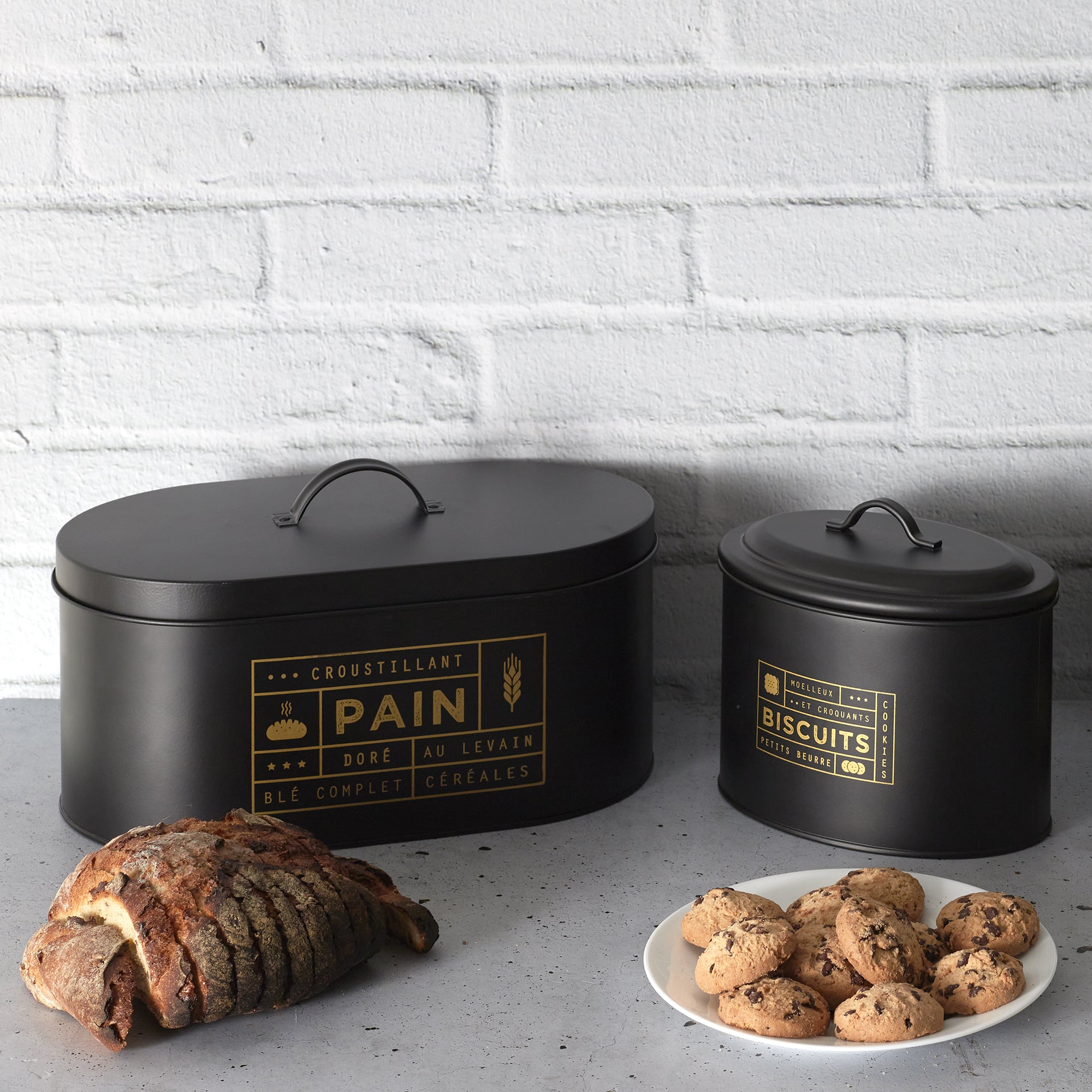 BOITE A PAIN METAL BLACK MAT