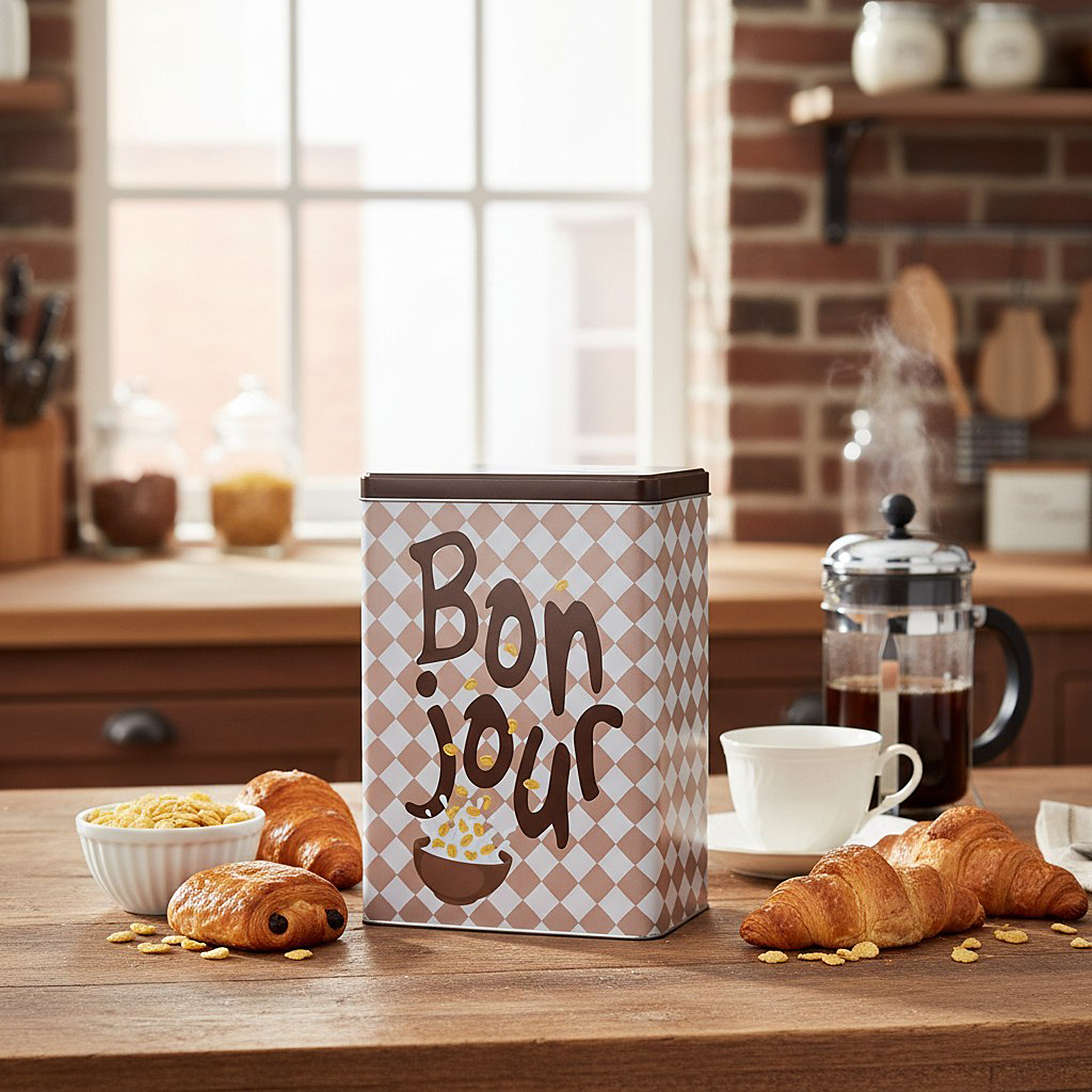 BOITE METAL CEREALES MORNING BISTROT