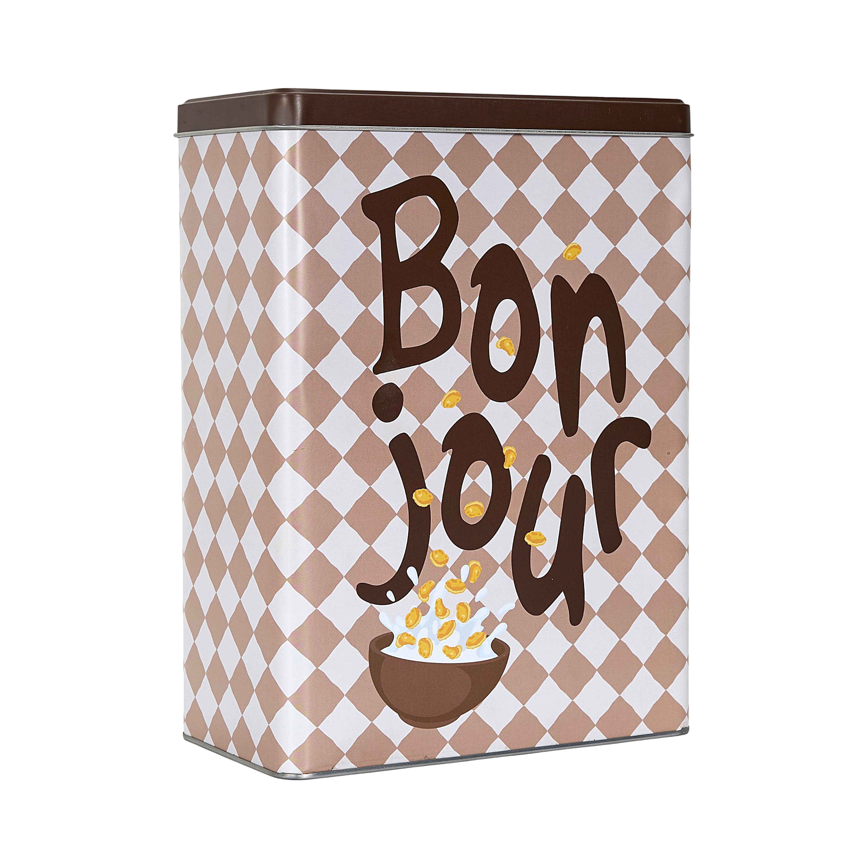 BOITE METAL CEREALES MORNING BISTROT