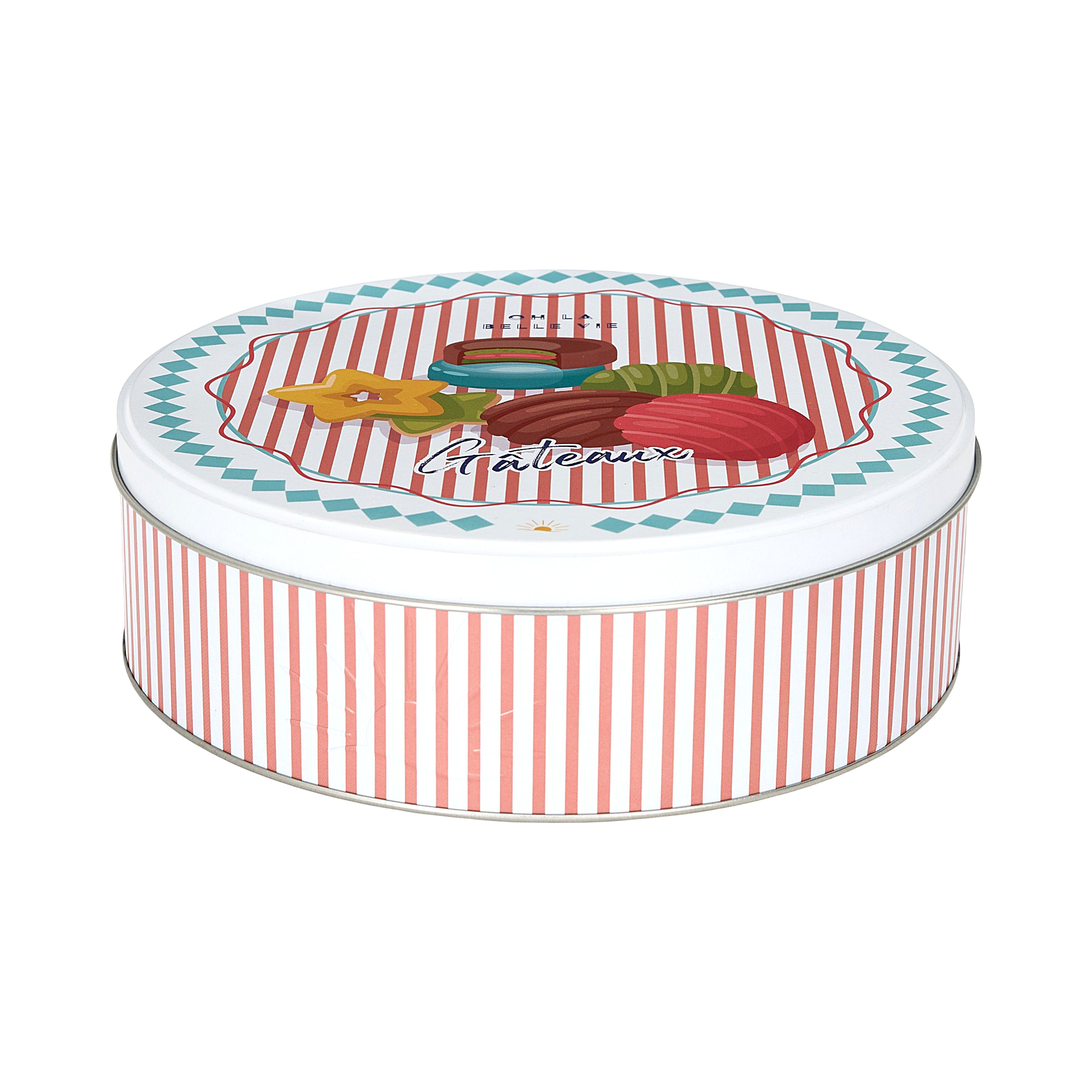 BOITE METAL BISCUIT PLEIN SOLEIL