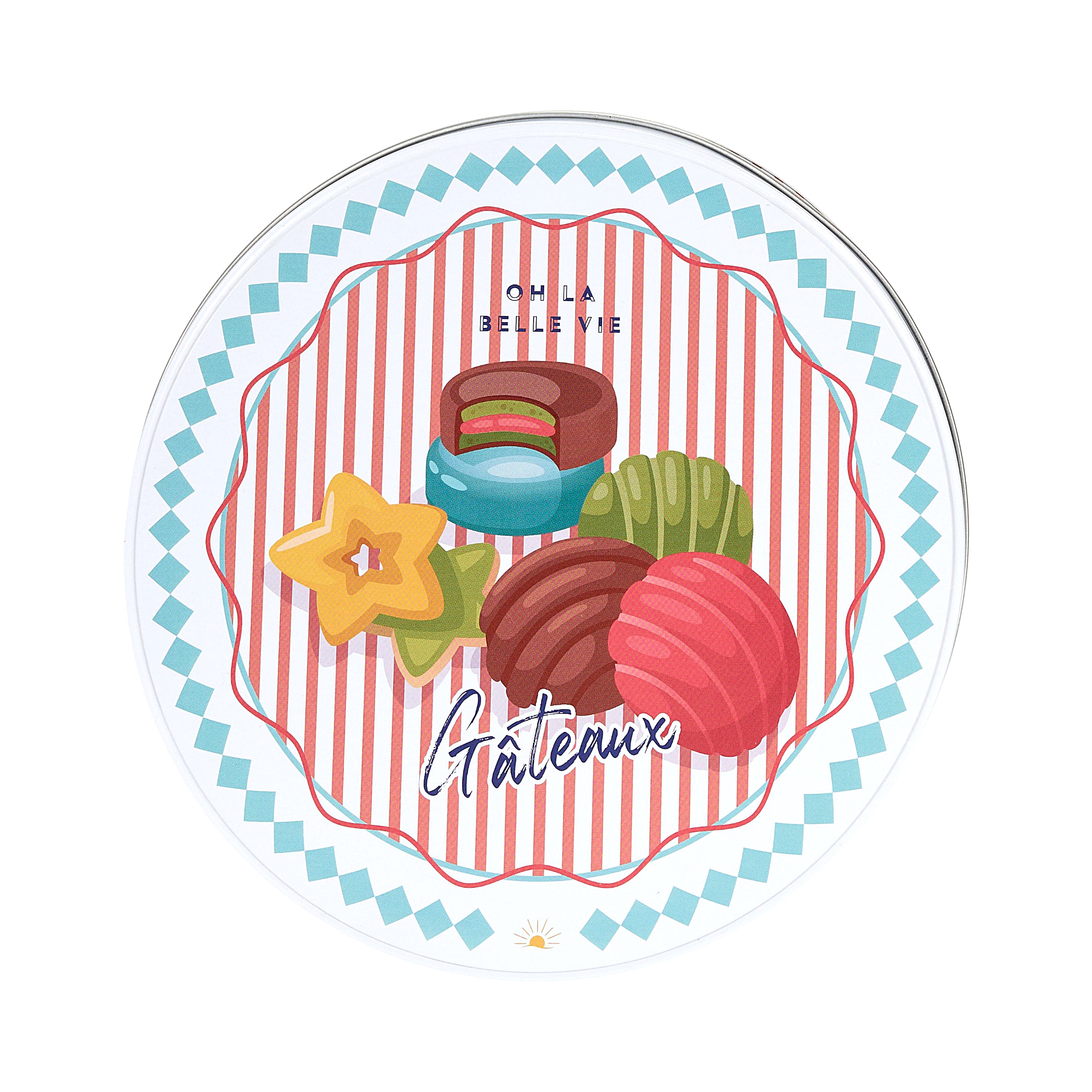 BOITE METAL BISCUIT PLEIN SOLEIL