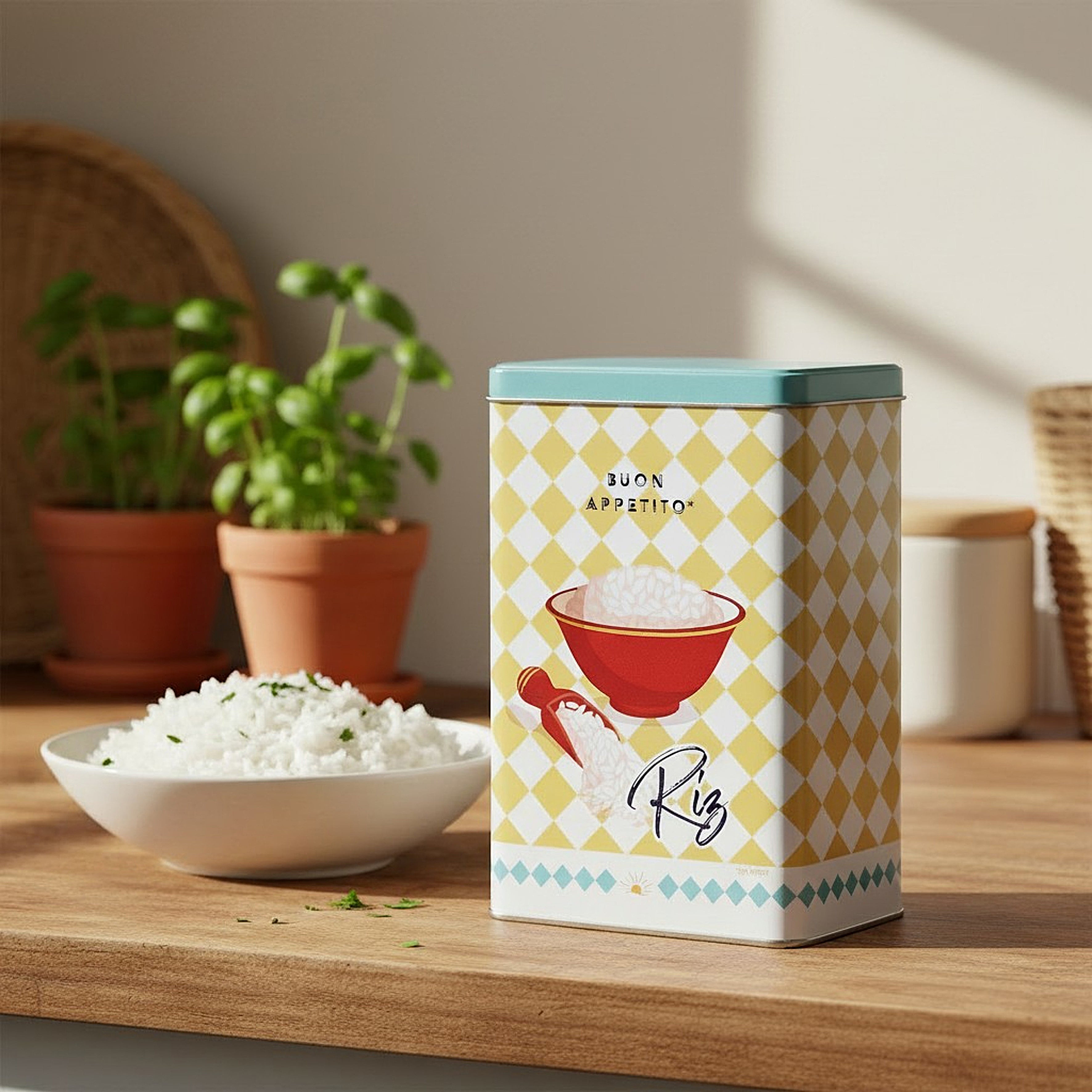 BOITE METAL RIZ PLEIN SOLEIL