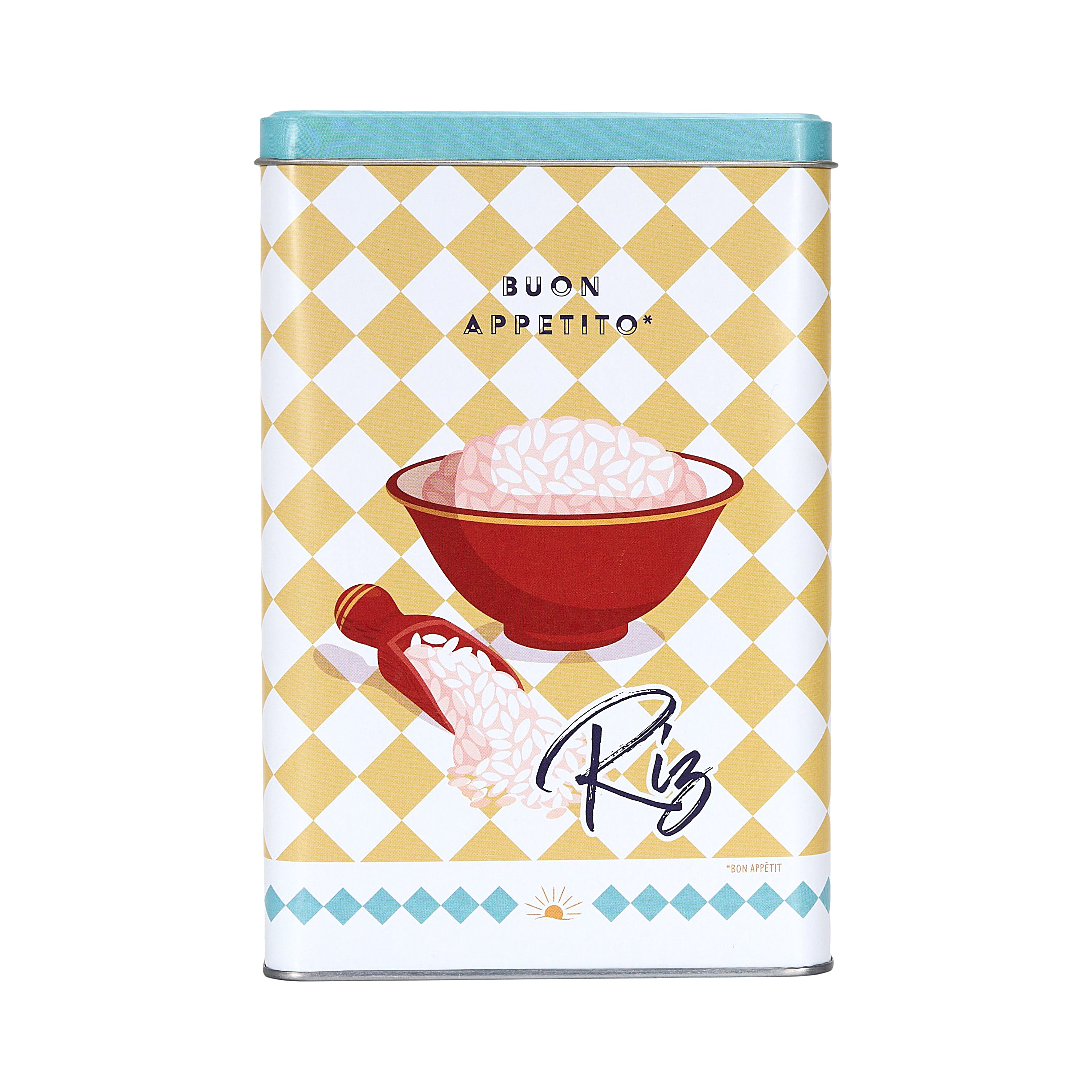 BOITE METAL RIZ PLEIN SOLEIL