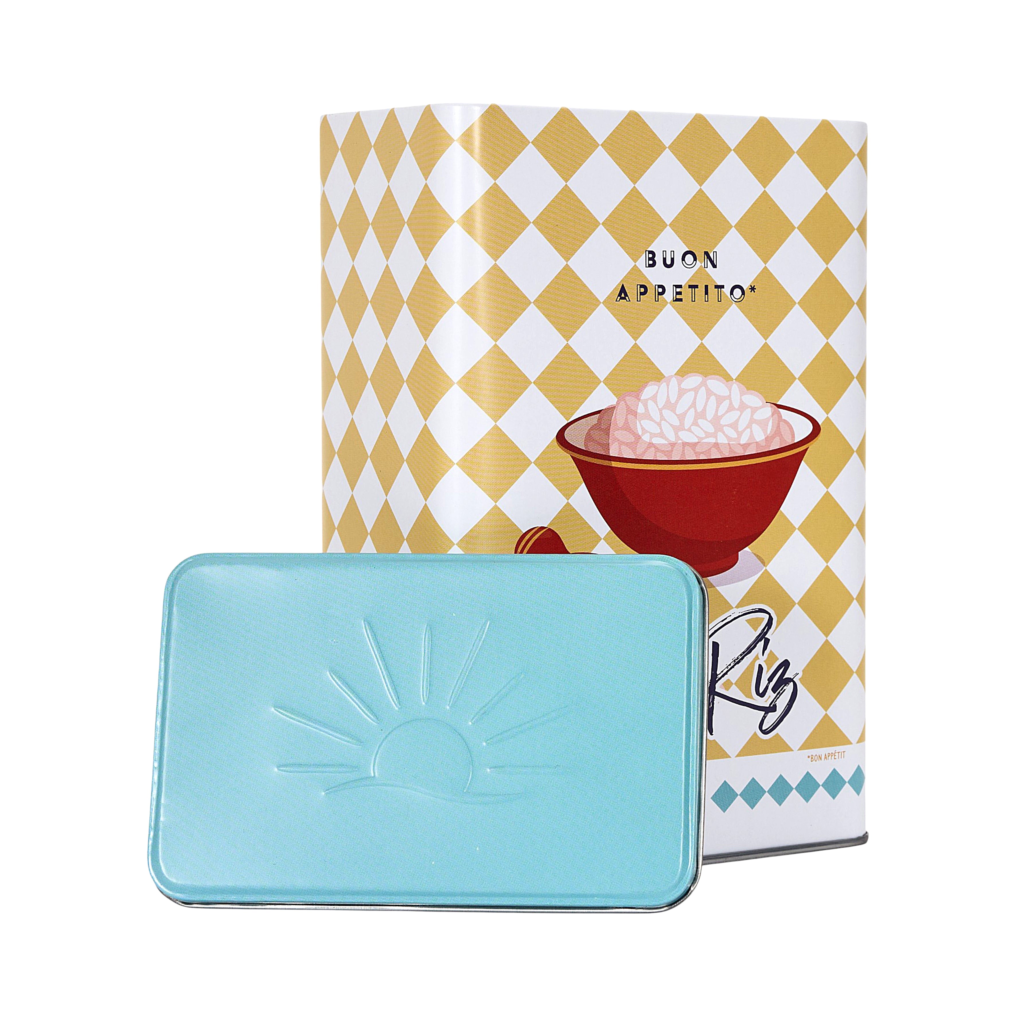 BOITE METAL RIZ PLEIN SOLEIL