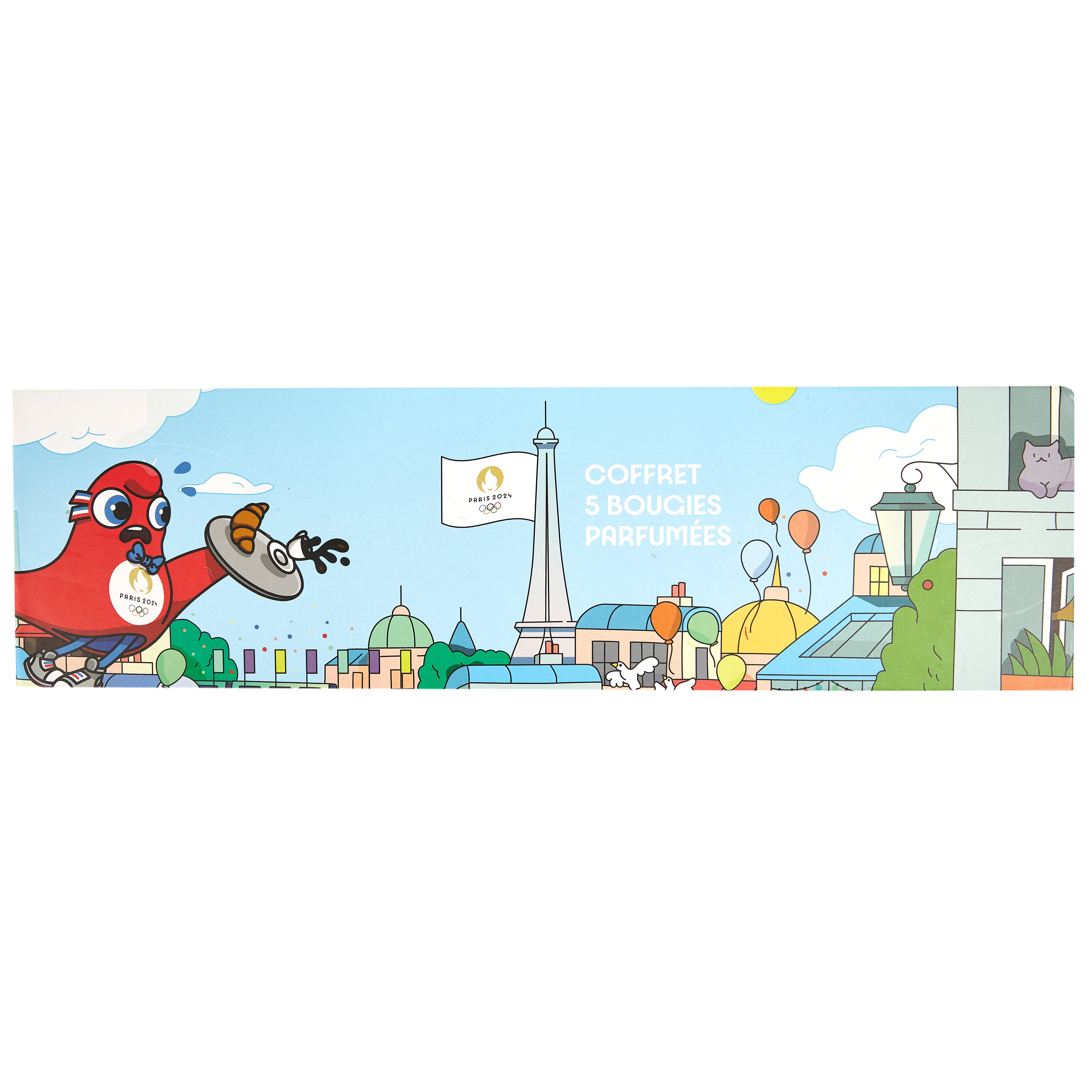 BOUGIE MASCOTTE A LA FRANCAISE X5 EN COFFRET
