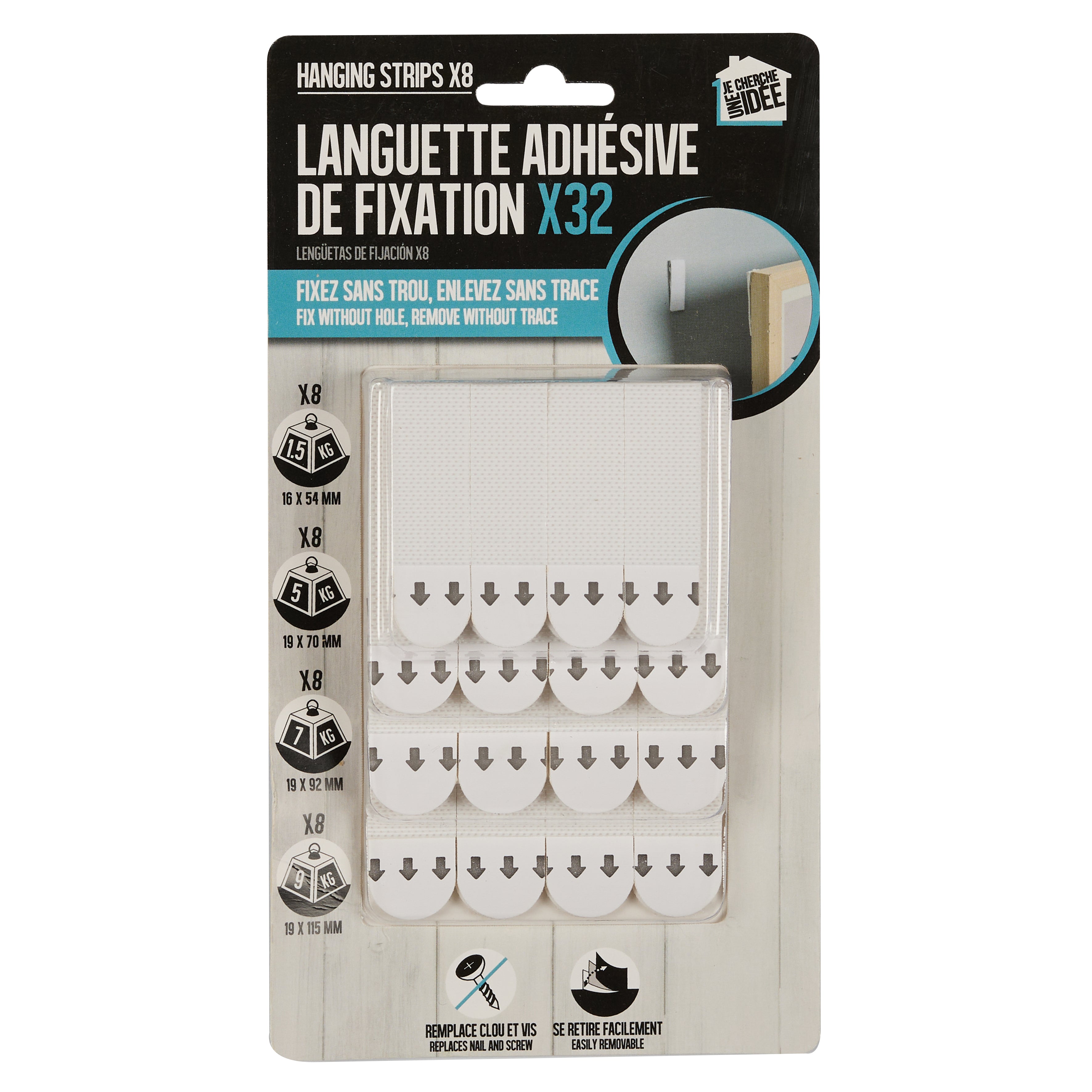 LANGUETTES DE FIXATION X32