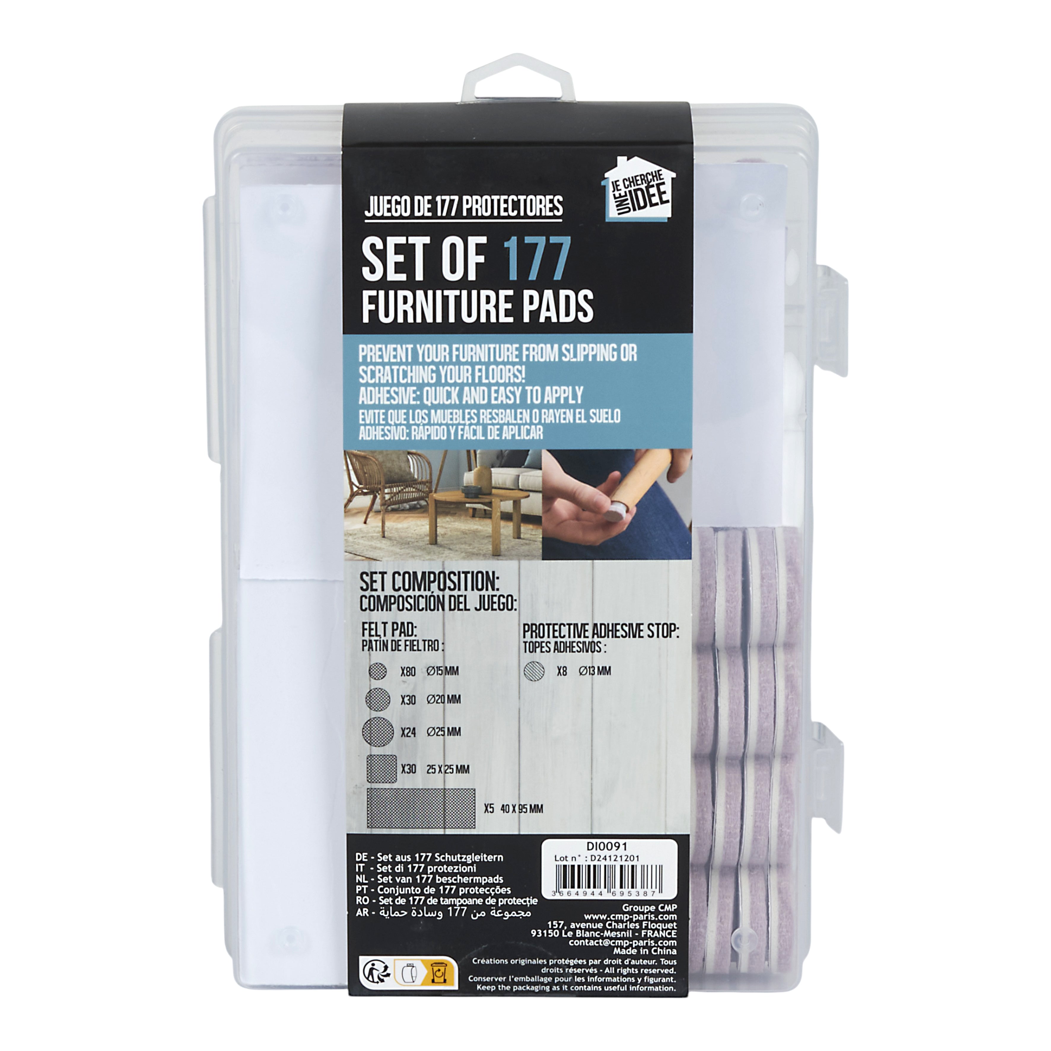 SET DE 177 PATINS DE PROTECTION
