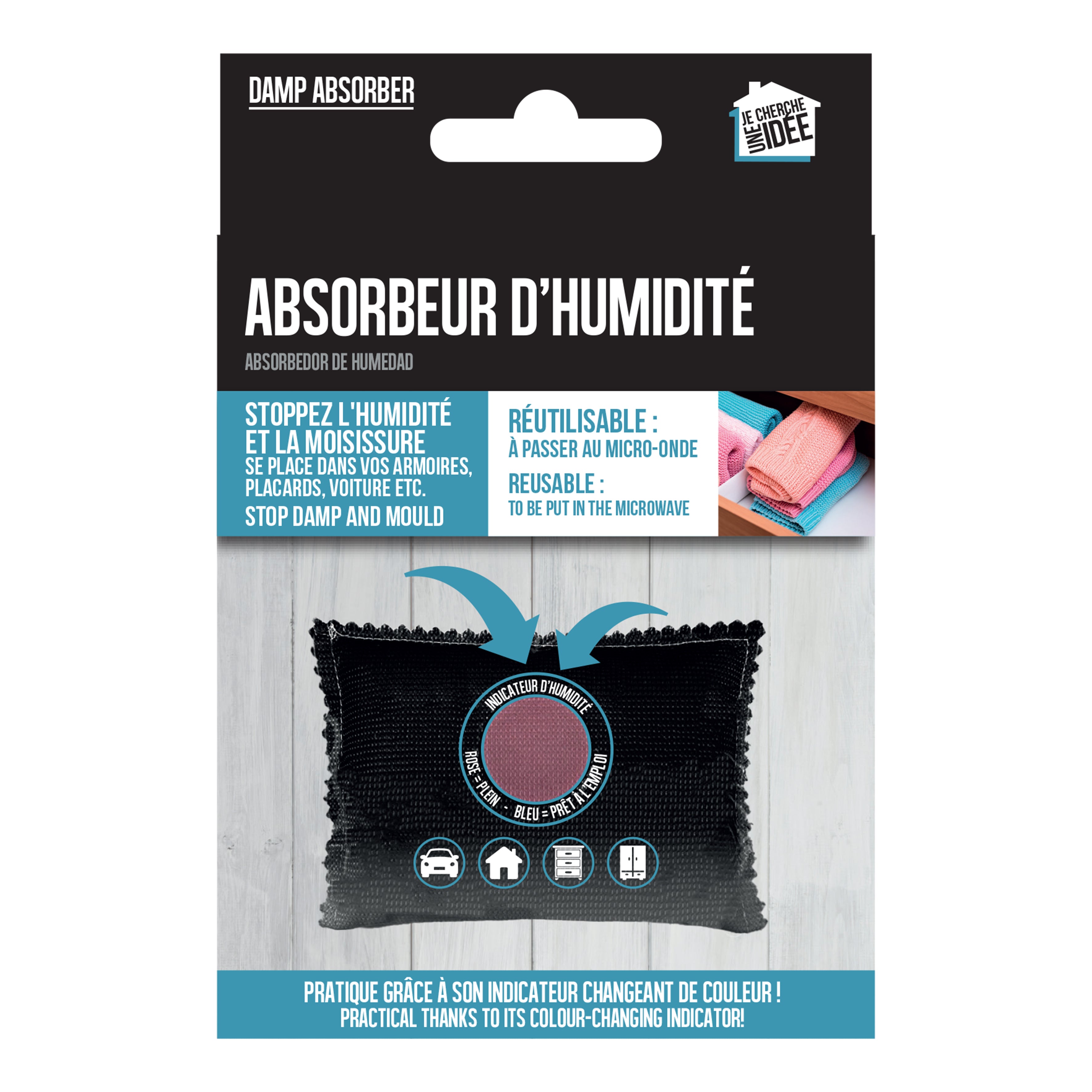 ABSORBEUR D HUMIDITE AVEC TEMOIN 130G