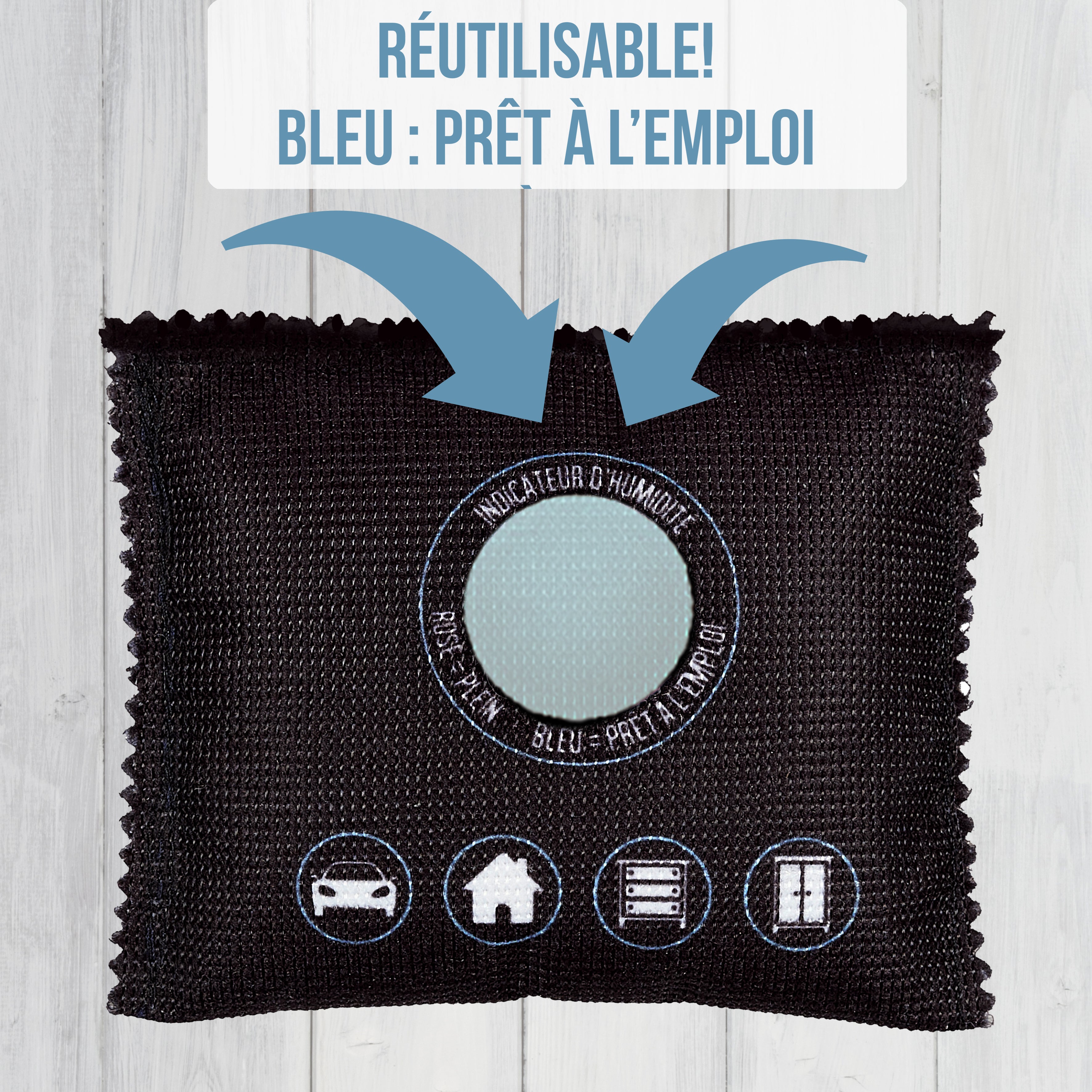 ABSORBEUR D HUMIDITE AVEC TEMOIN 130G