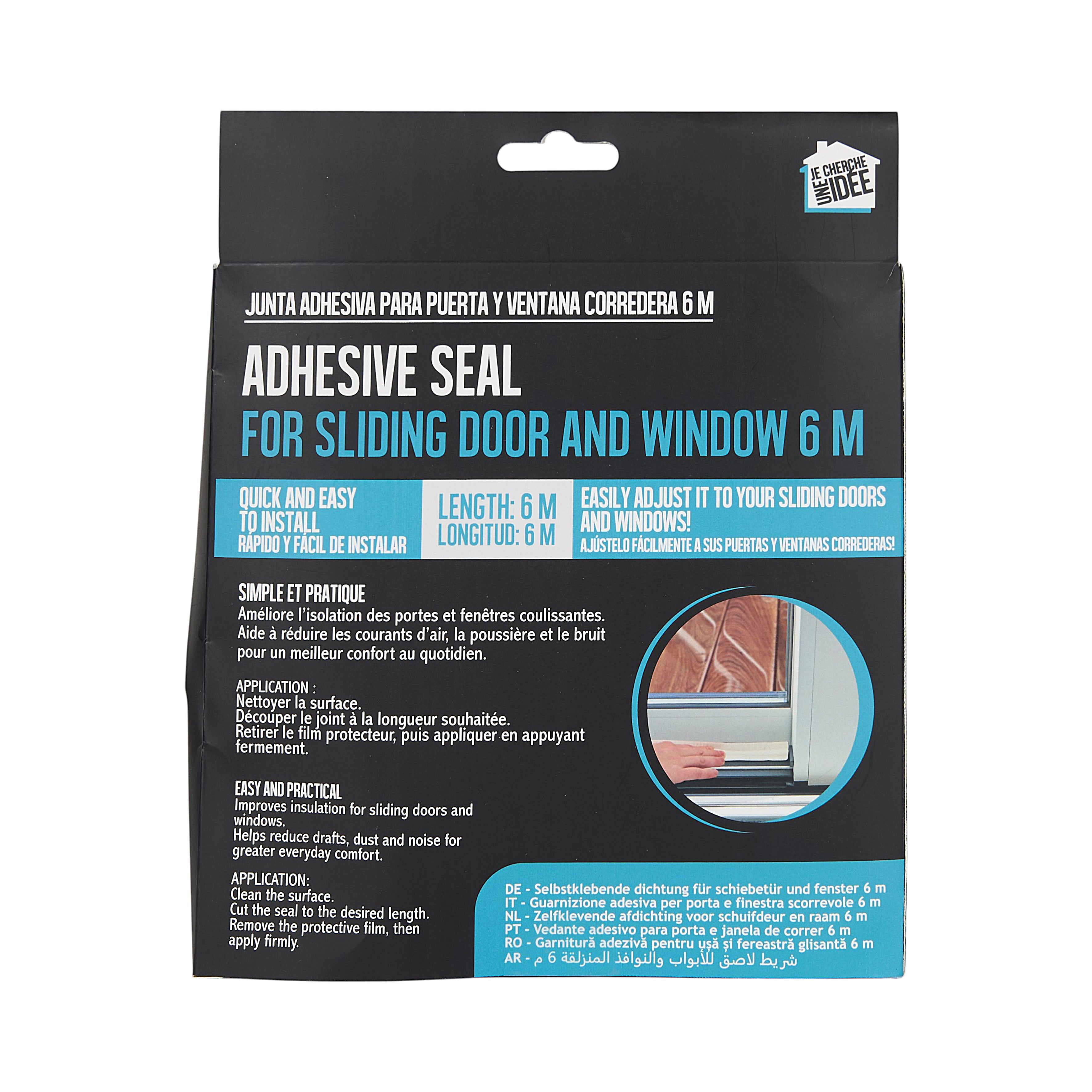 JOINT ADHESIF PORTE ET FENETRE COULISSANTE 6M