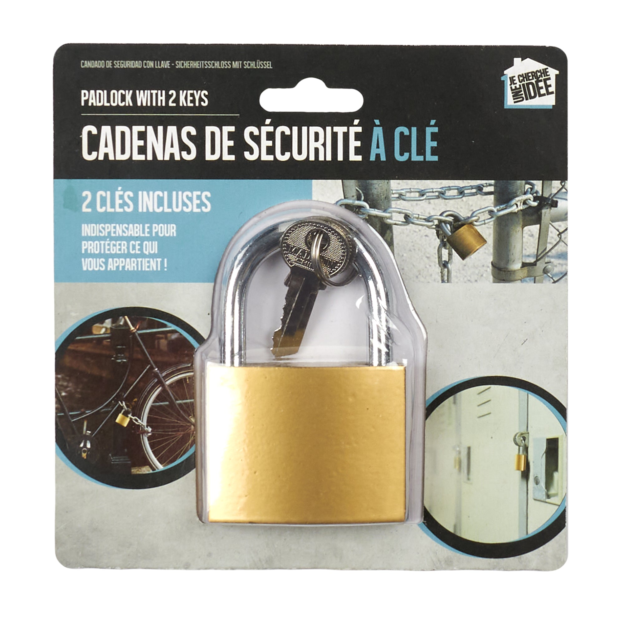 CADENAS DE SECURITE A CLE H8.6CM