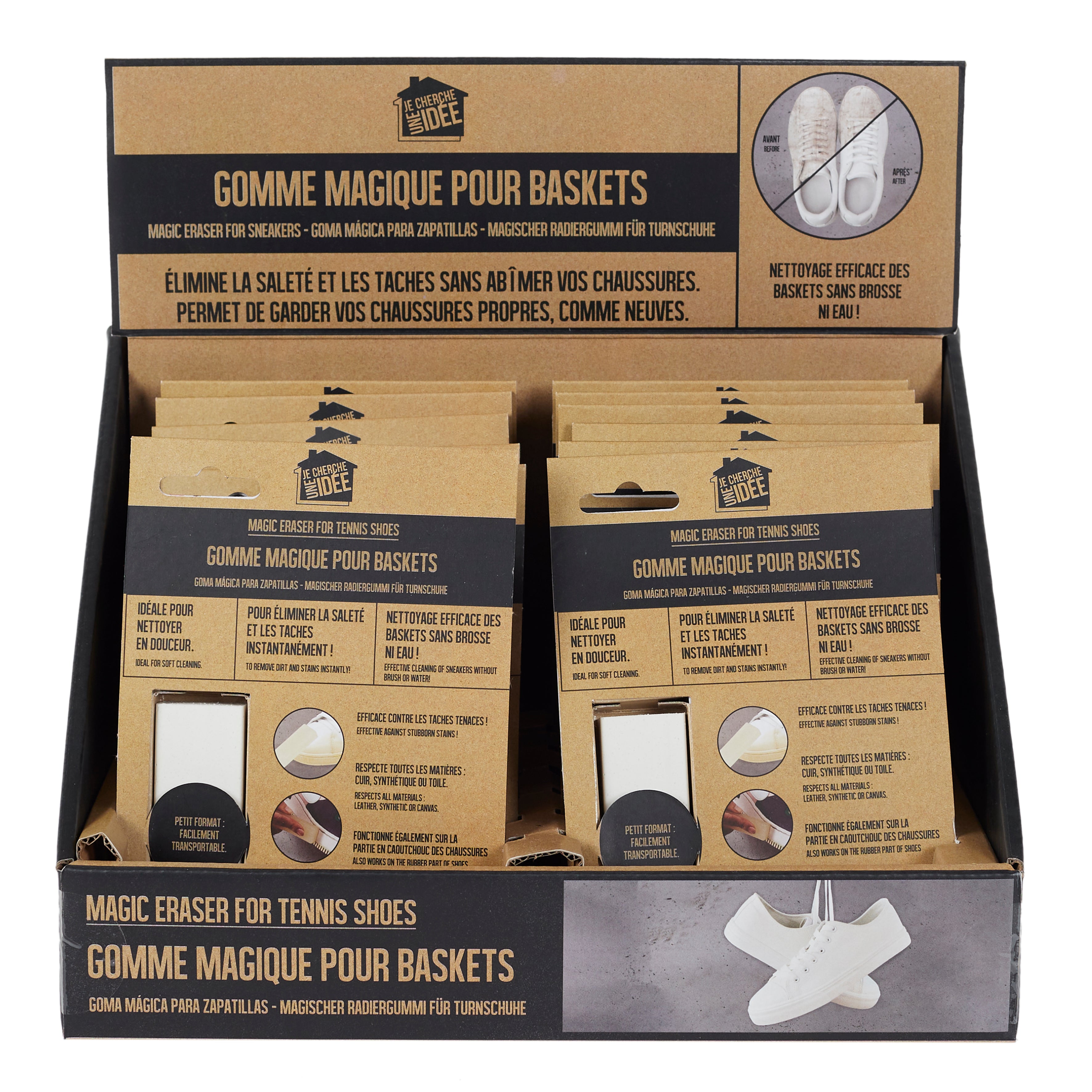 GOMME MAGIQUE POUR BASKETS