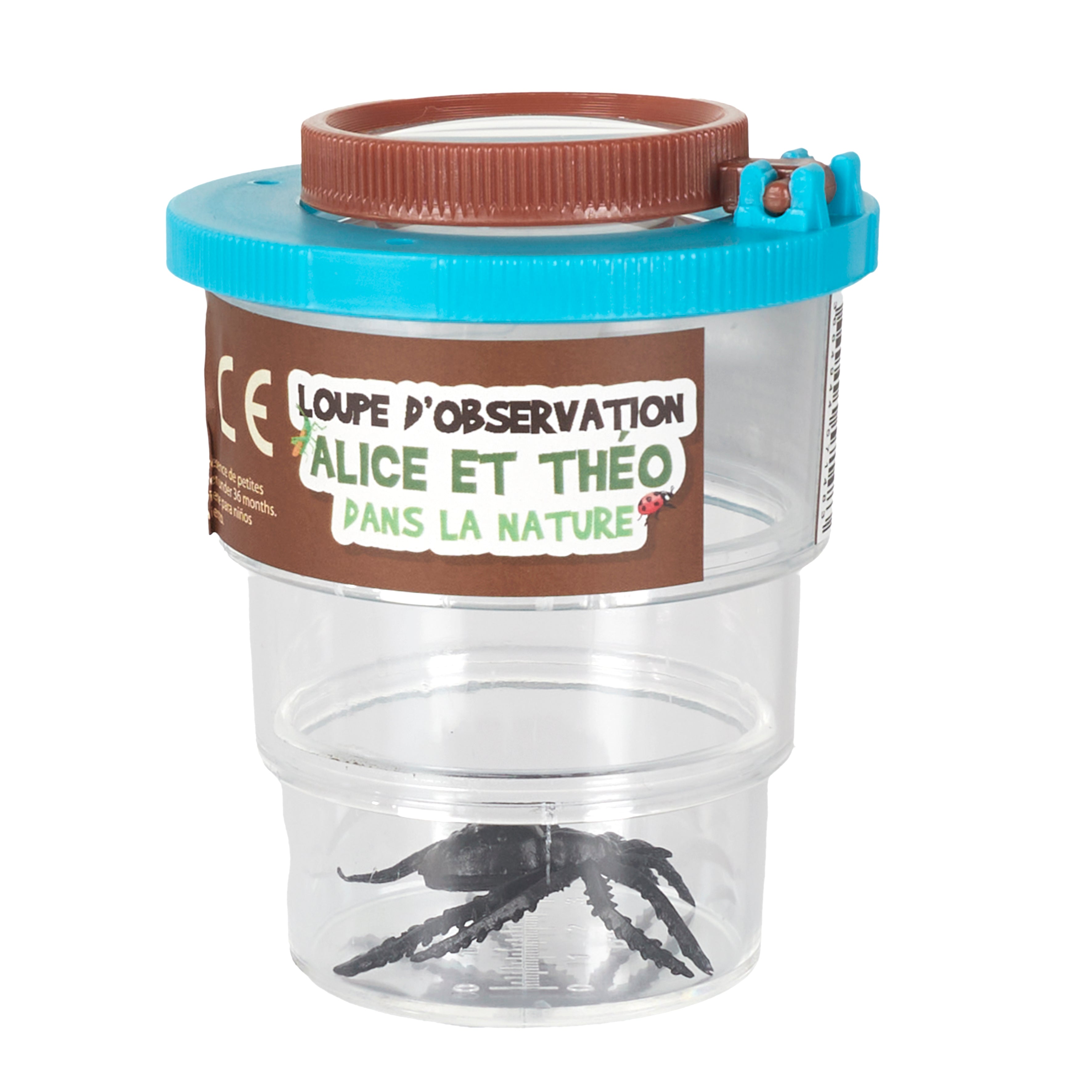 PETIT POT AVEC LOUPE POUR INSECTE