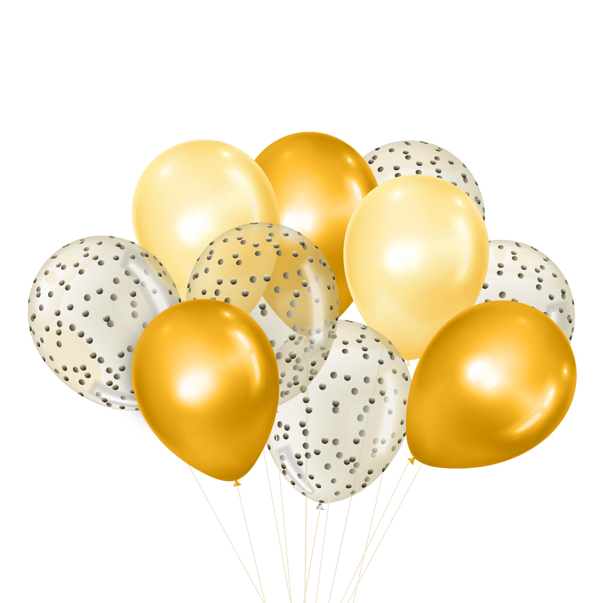 BALLON DE BAUDRUCHE UNI ET CONFETTIS X10
