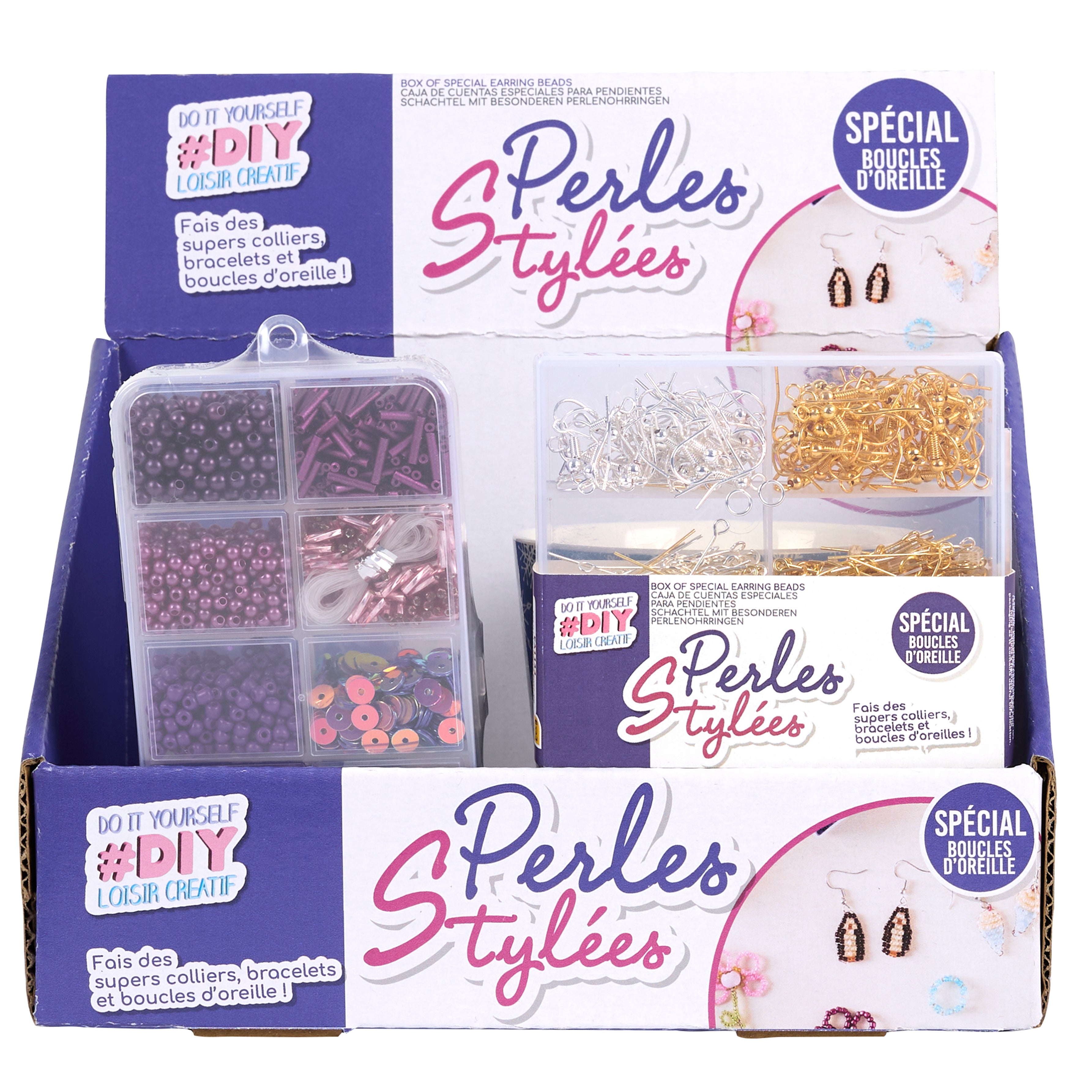 COFFRET DIY BOUCLES D OREILLES ET PERLES X4880