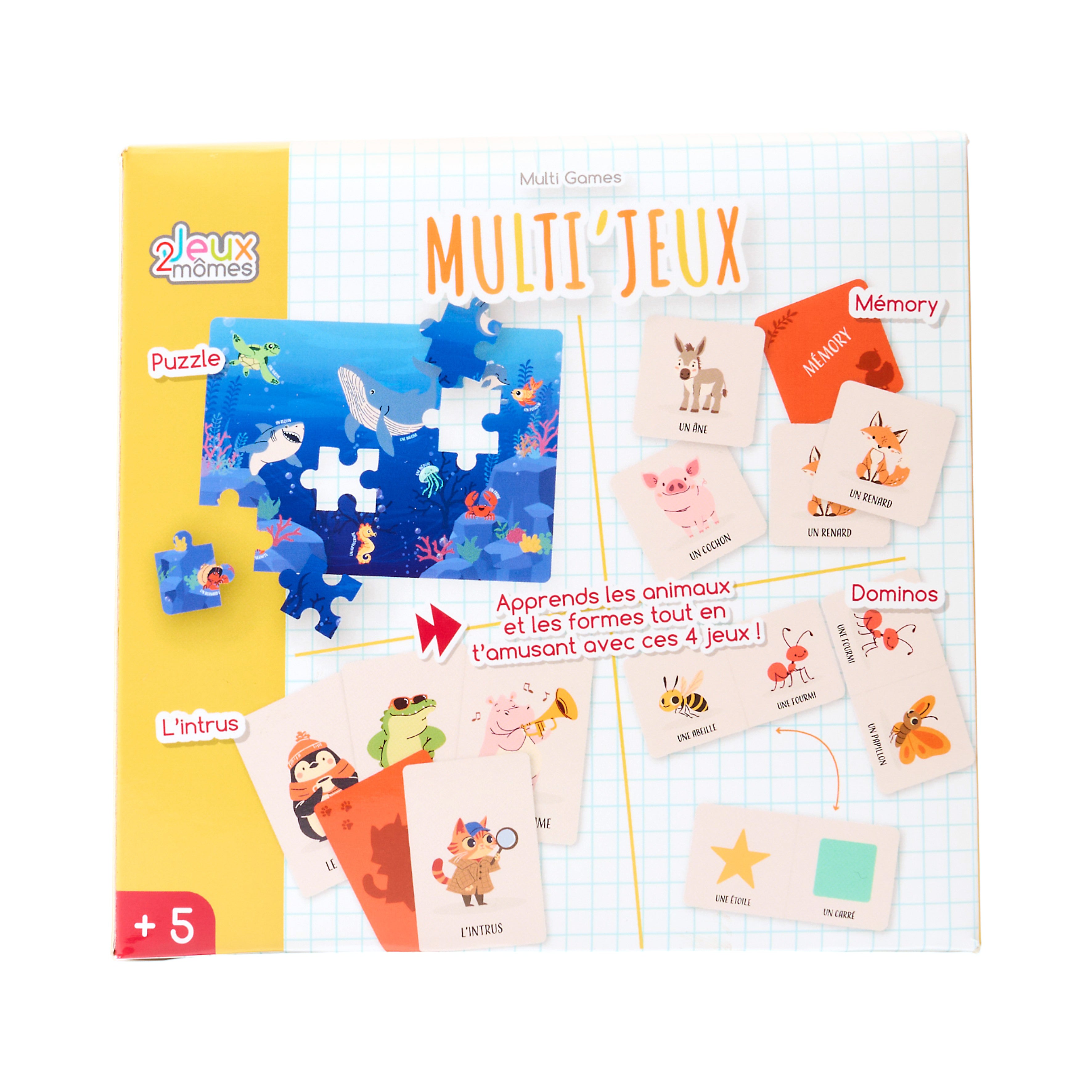 BOITE DE JEUX EDUCATIFS 4 EN 1