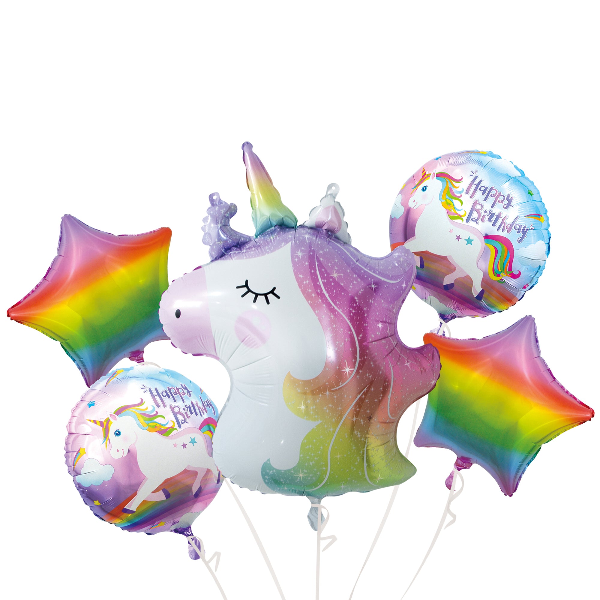 BALLON ALUMINIUM LICORNE X4