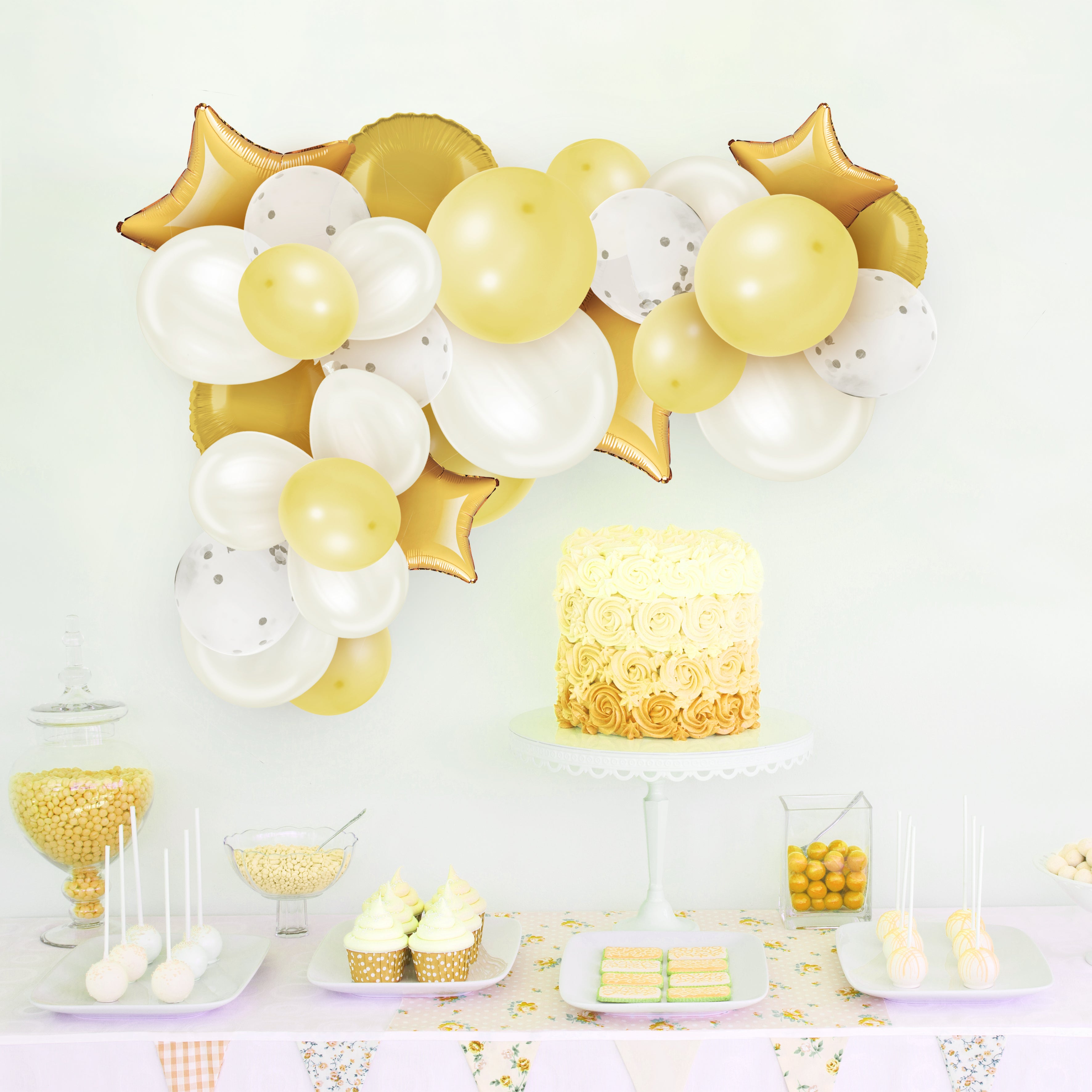 ARCHE DE 30 BALLONS GOLD