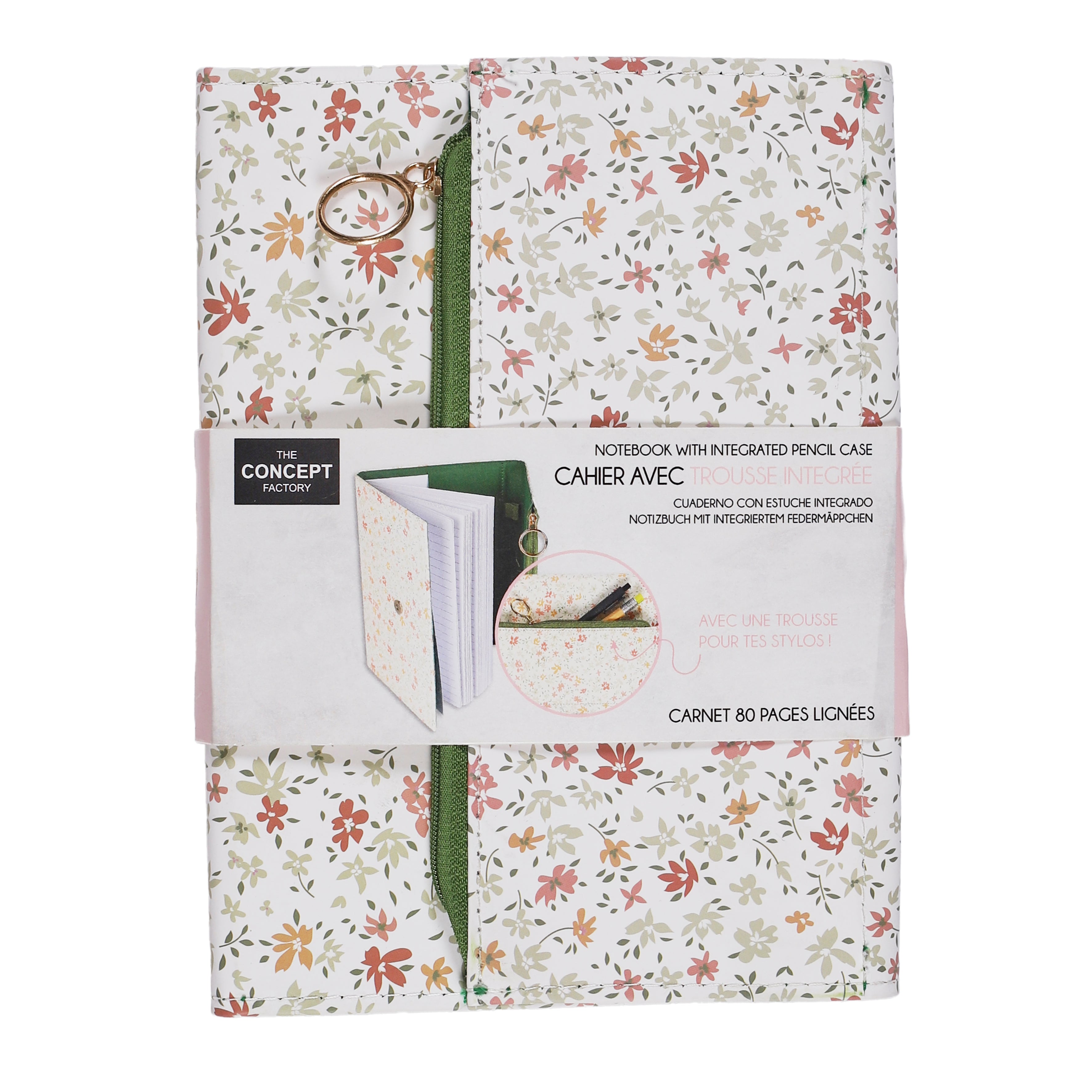 CAHIER AVEC COUVERTURE ET TROUSSE INTEGREE