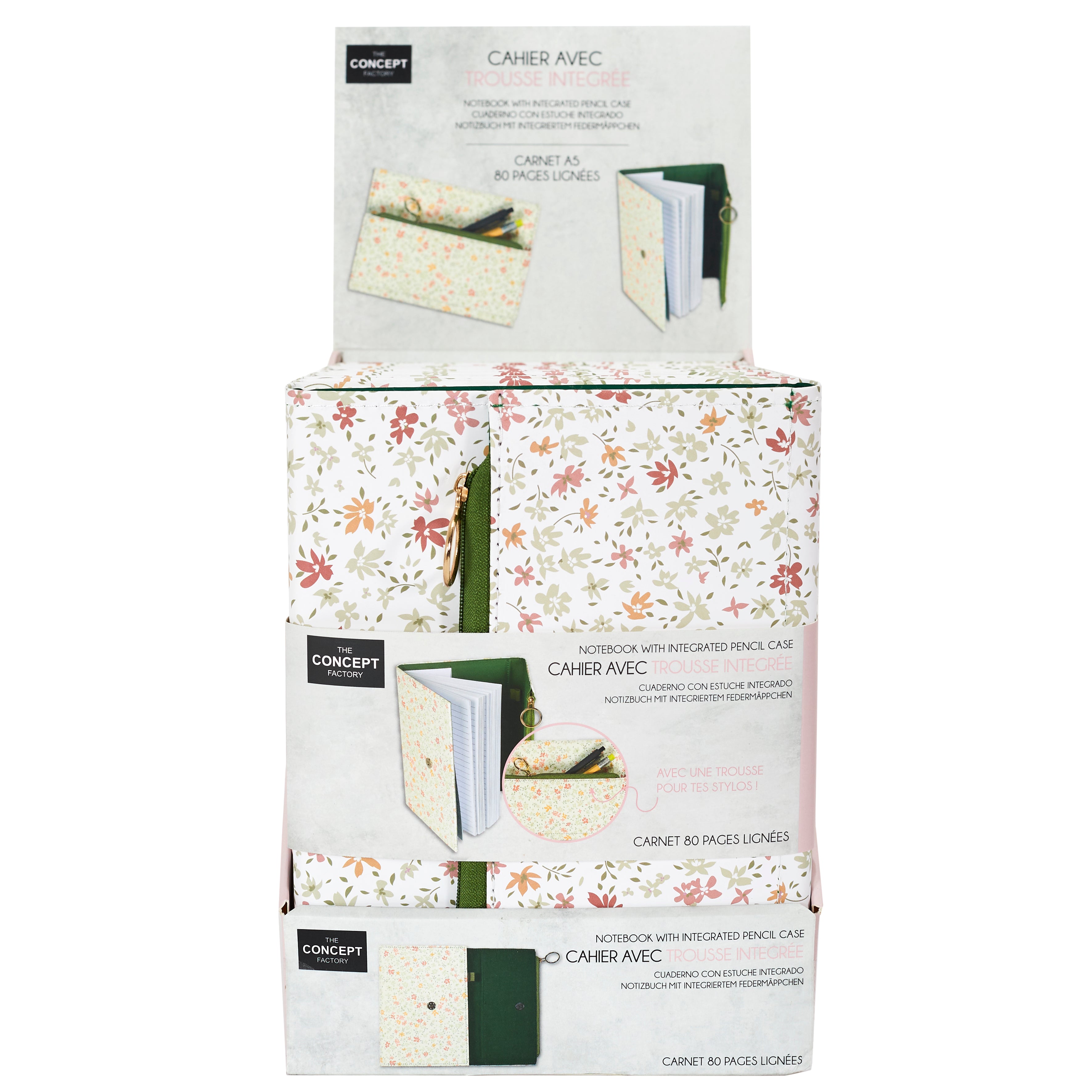 CAHIER AVEC COUVERTURE ET TROUSSE INTEGREE