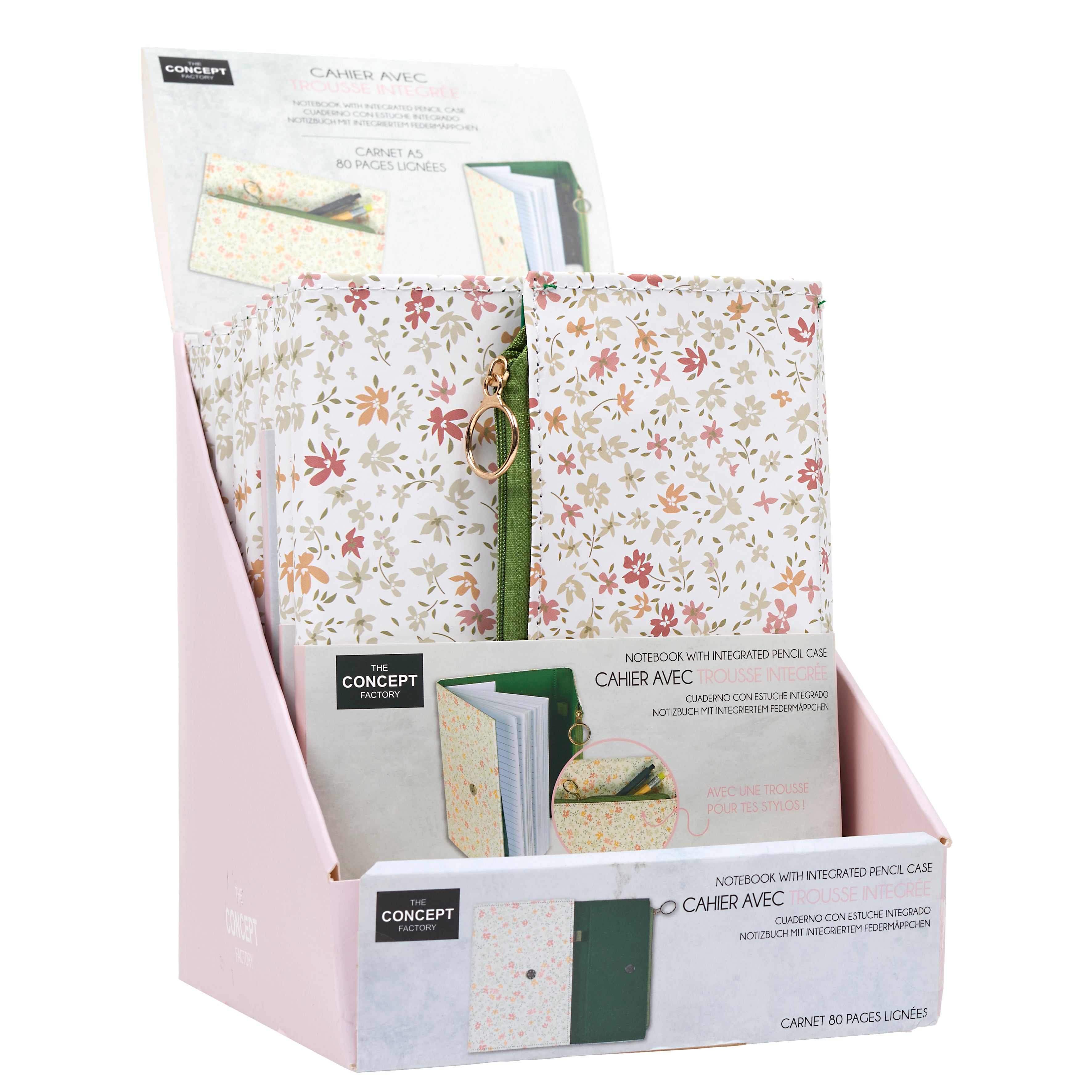CAHIER AVEC COUVERTURE ET TROUSSE INTEGREE