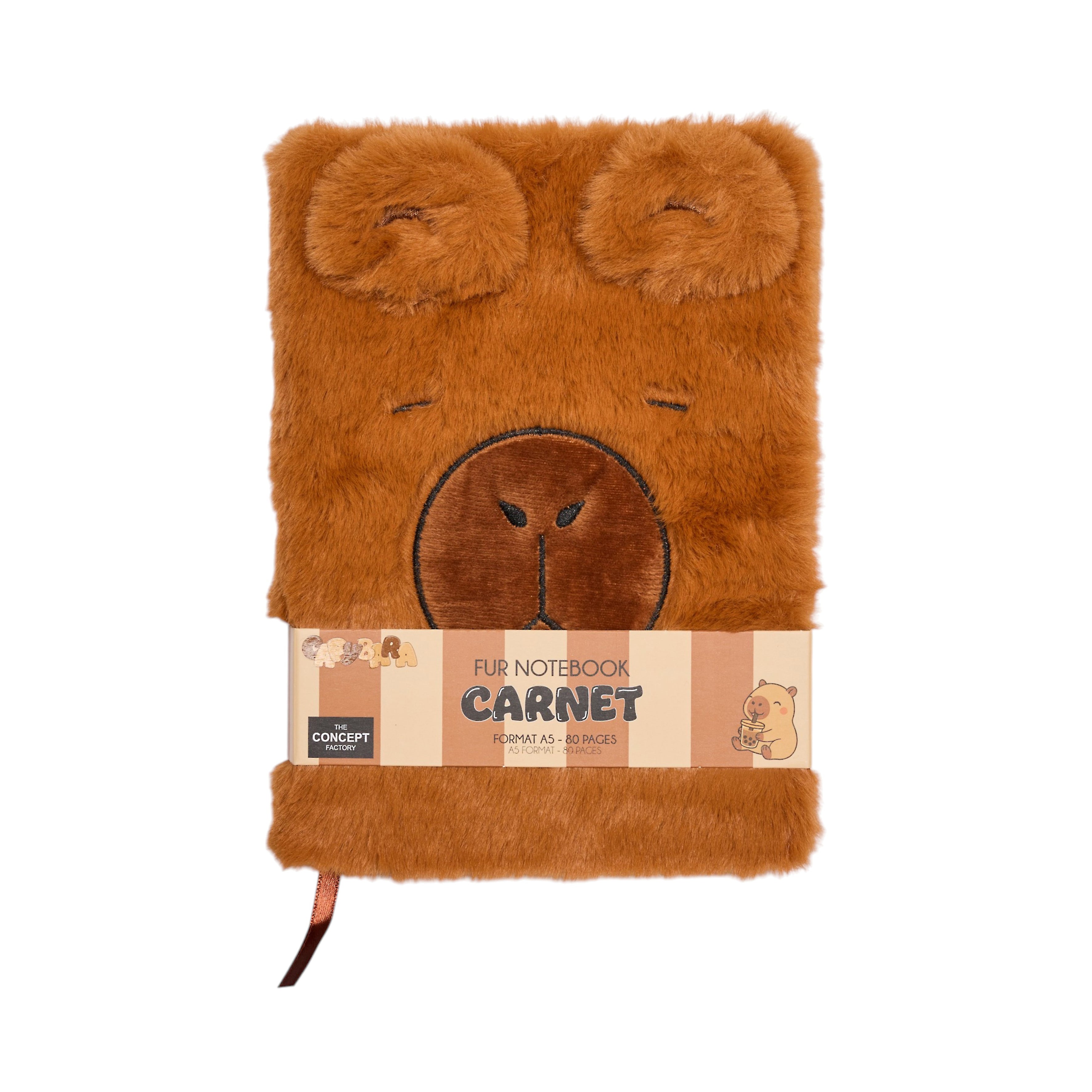CARNET IMITATION FOURRURE CAPYBARA A5