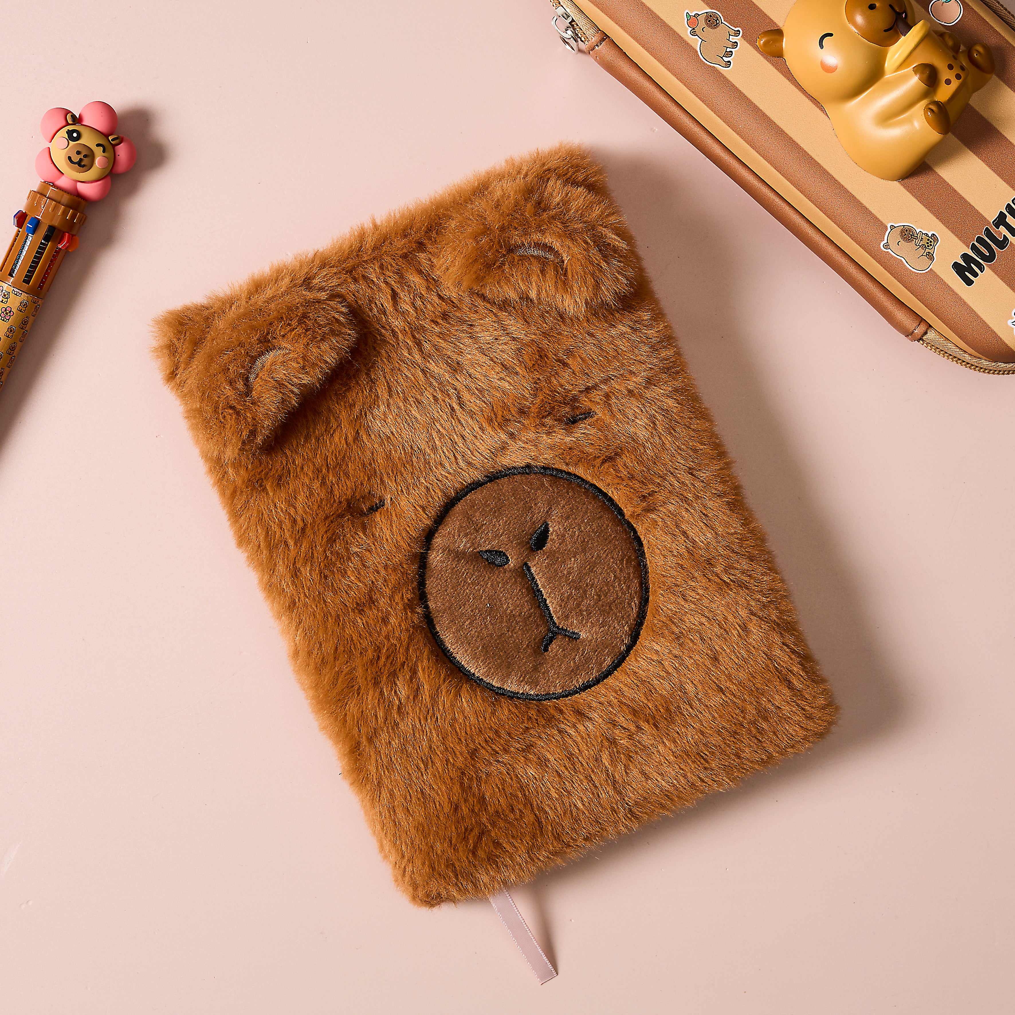 CARNET IMITATION FOURRURE CAPYBARA A5
