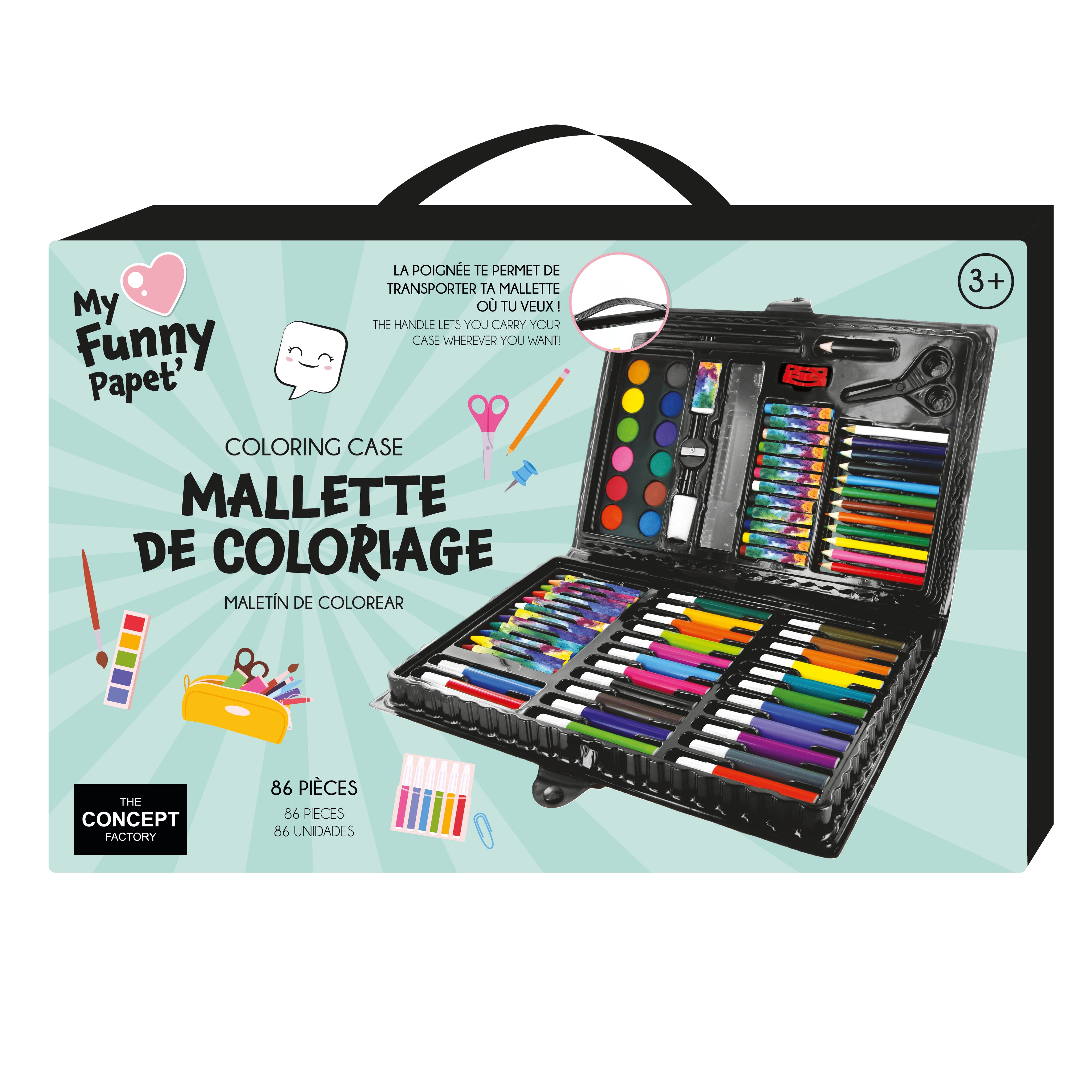MALLETTE DE COLORIAGE X86 PIECES